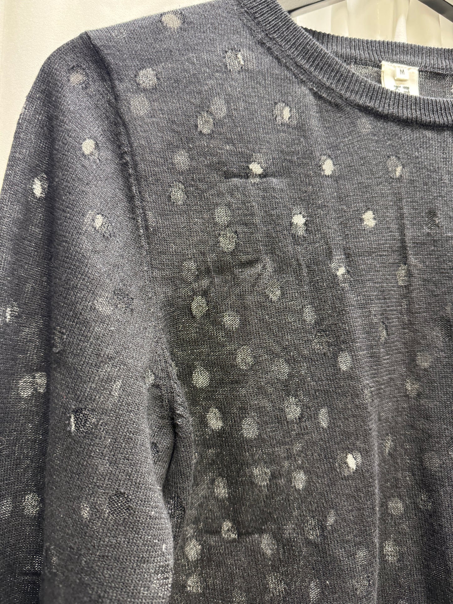 noir kei ninomiya spot patch knit