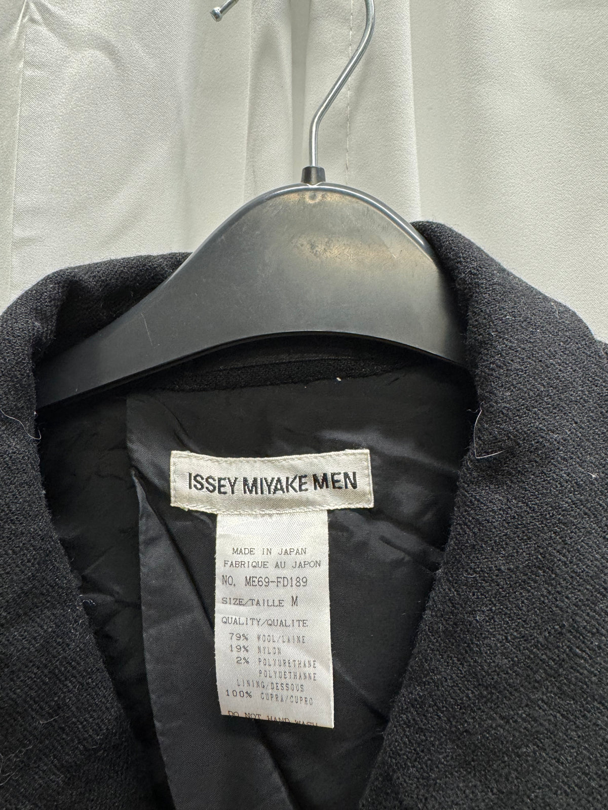 Issey Miyake Men 1990s Boxy Wool Zip Blazer