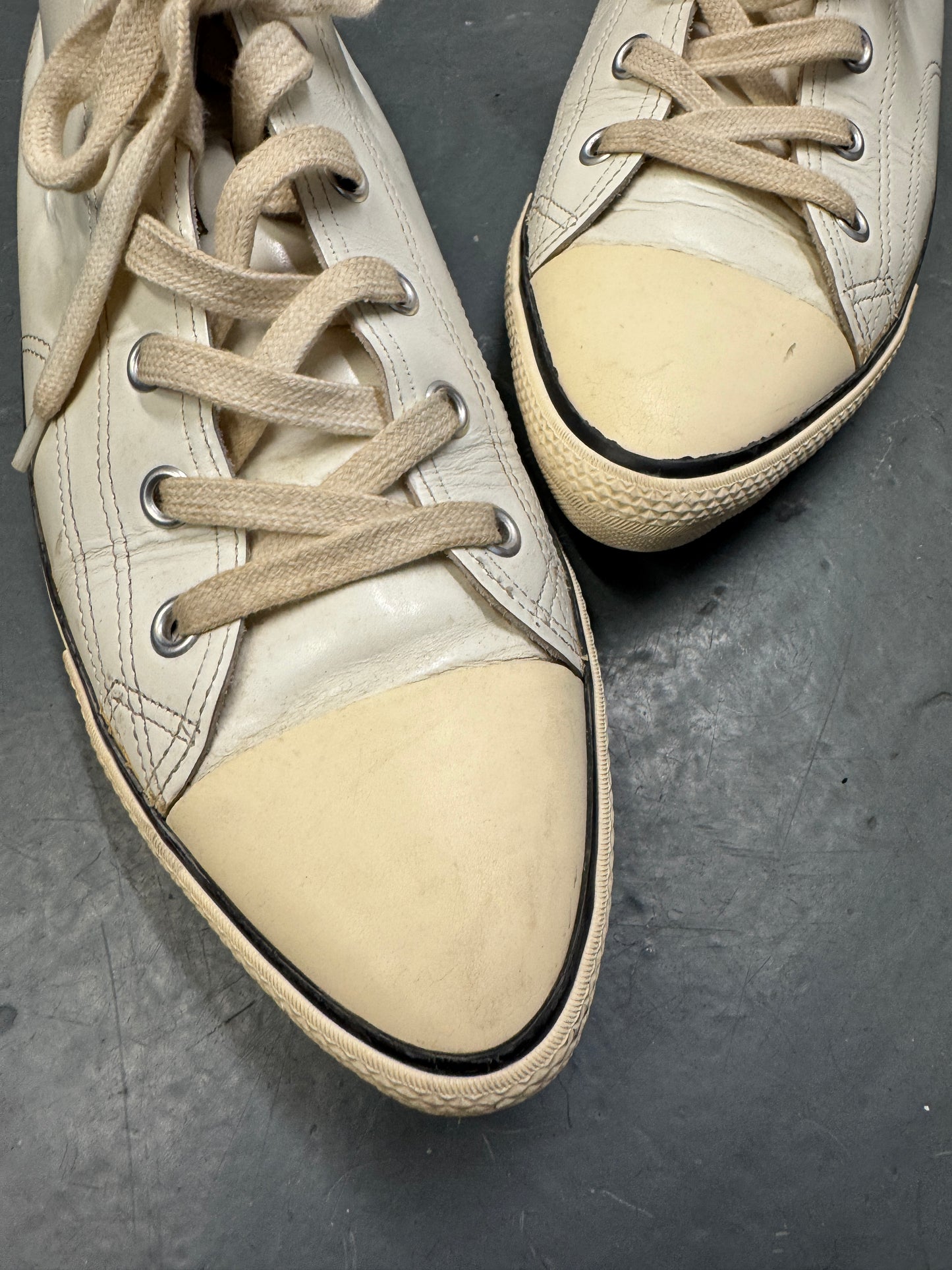 Comme Des Garcons Homme Plus SS17 Leather Pointed Toe Plimsole Sneaker 44
