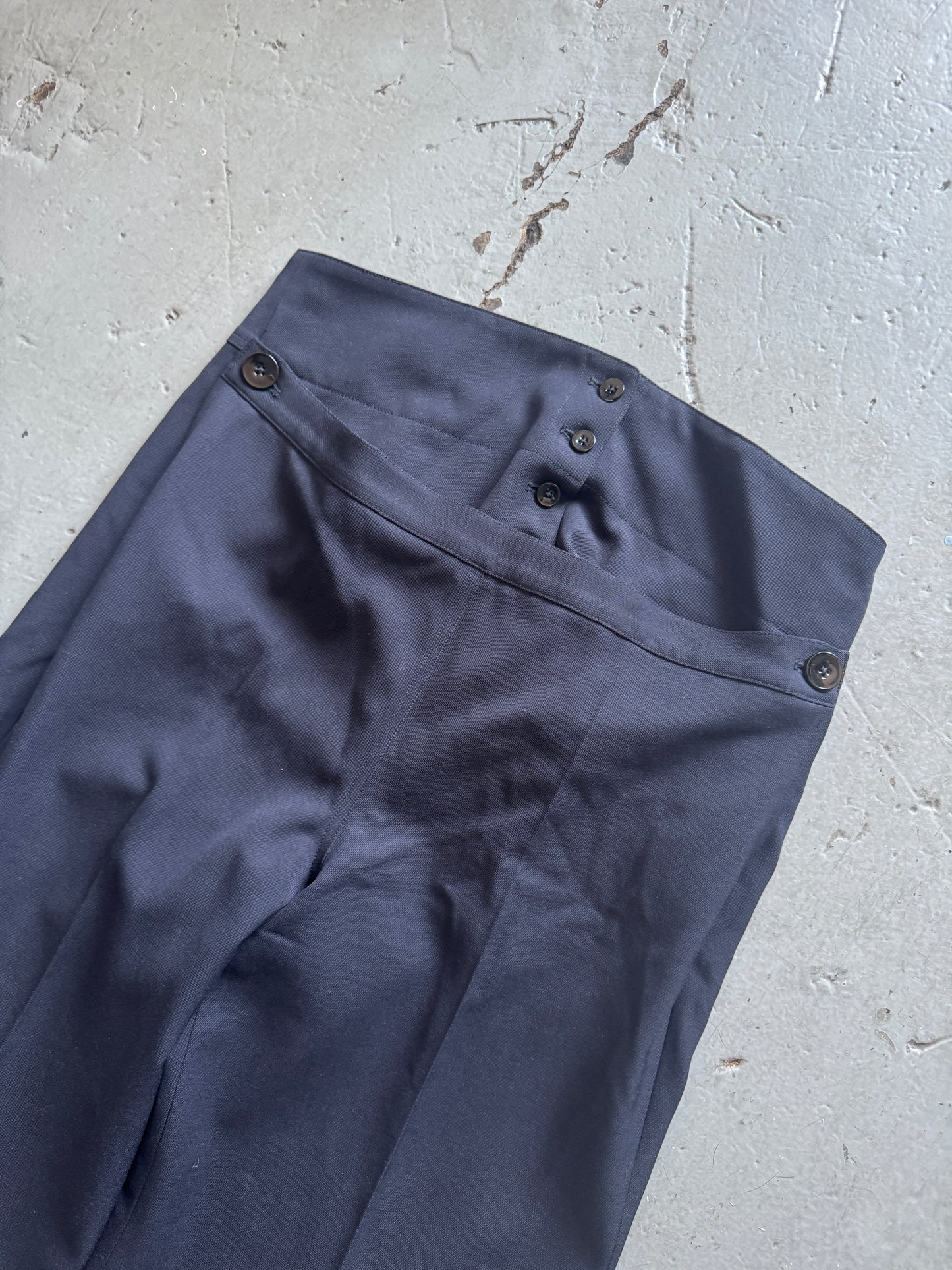 jil sander double waisted sailor trouser