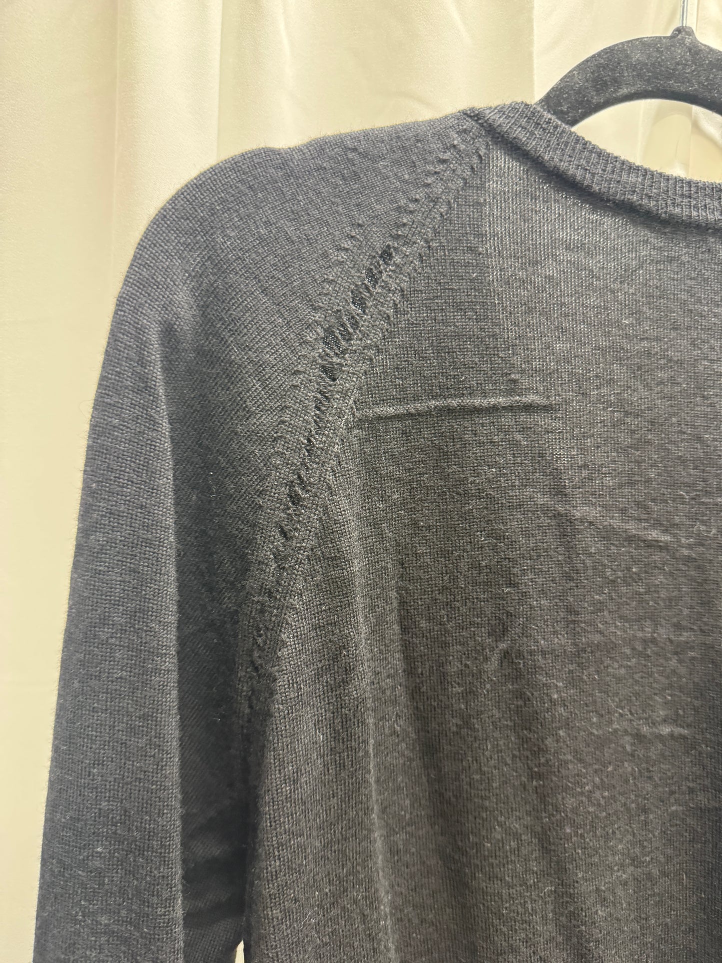 Dior Homme 2009 V Neck Distress Sweater