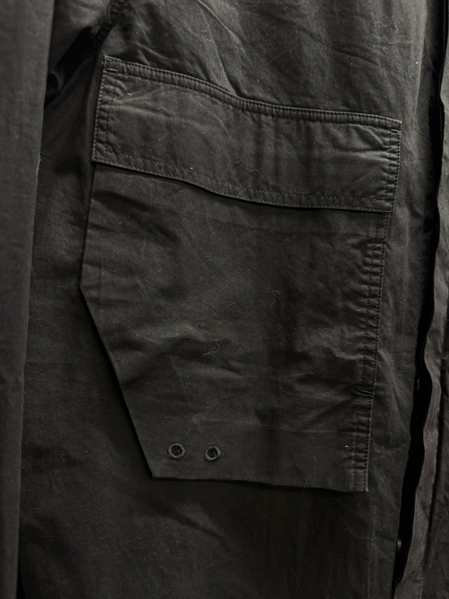 Rick Owens AW16 Mastodon Elongated Military Shirt