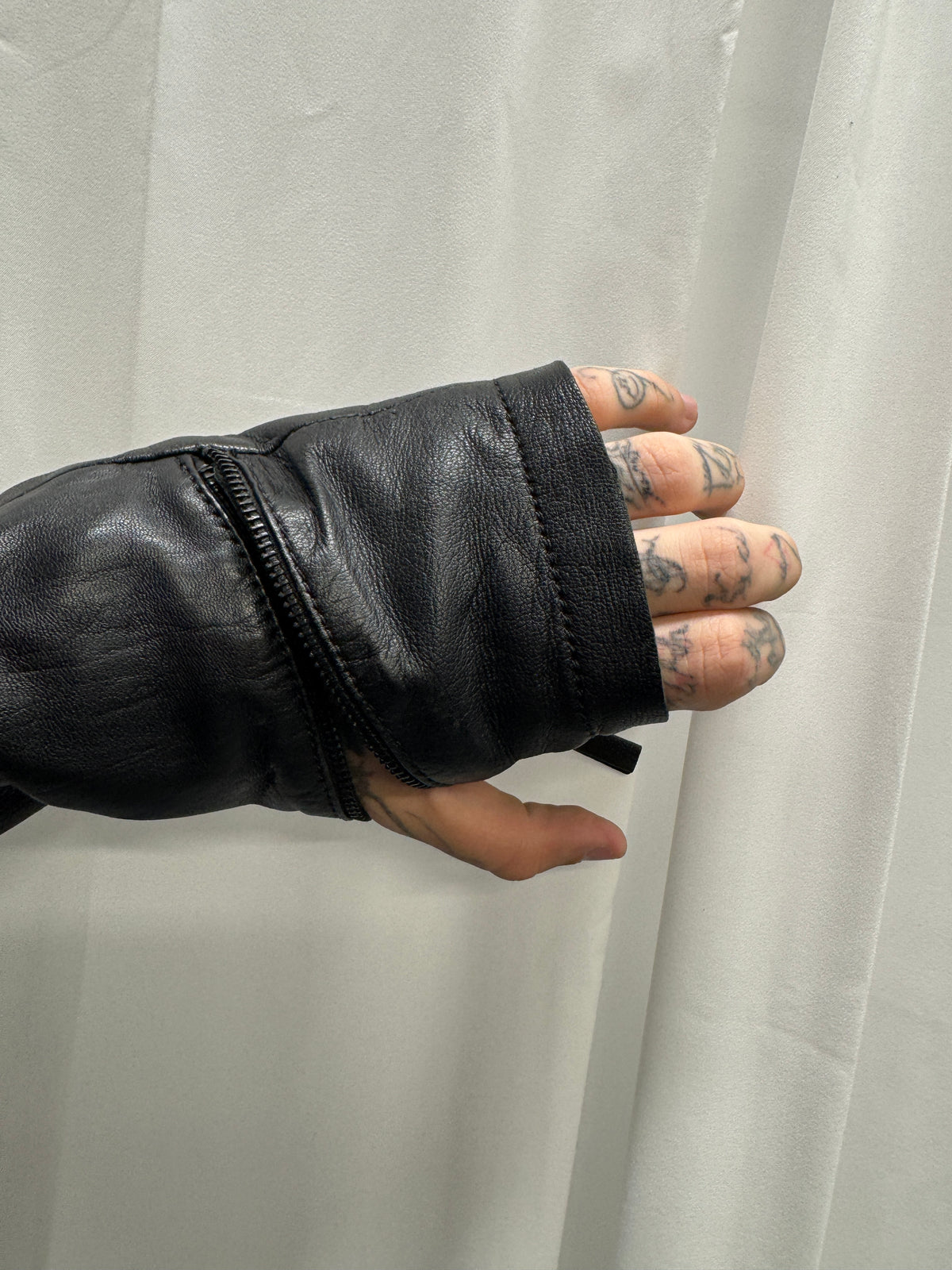 Barbara í Gongini Zip Gloved Lamb Leather Jacket
