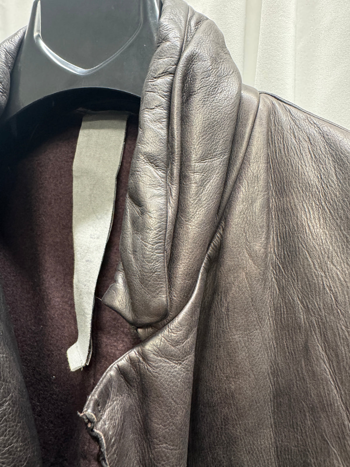 Carpe Diem c.2005 Chocolate Leather Coat