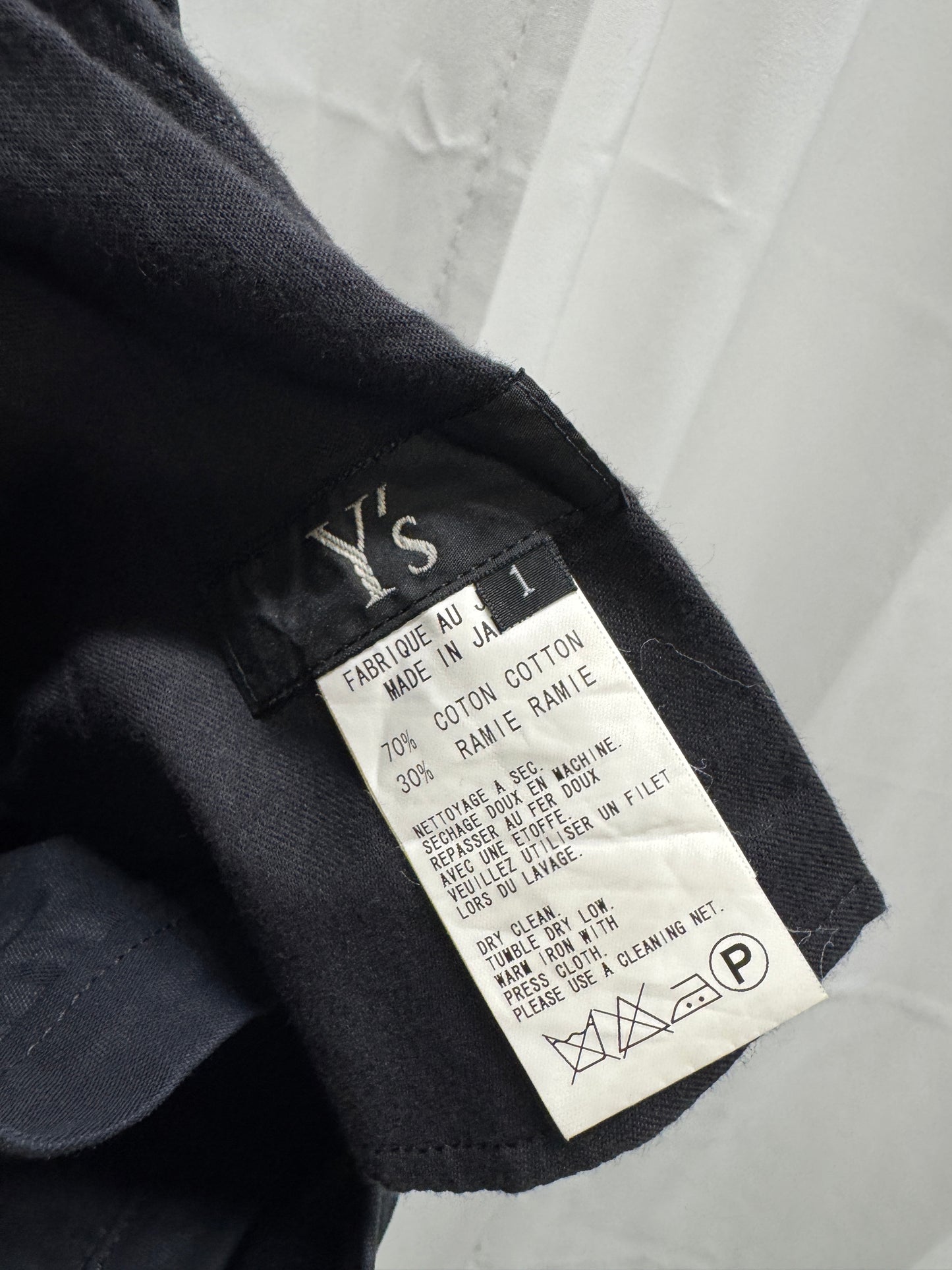 yohji yamamoto y’s lace through skirt