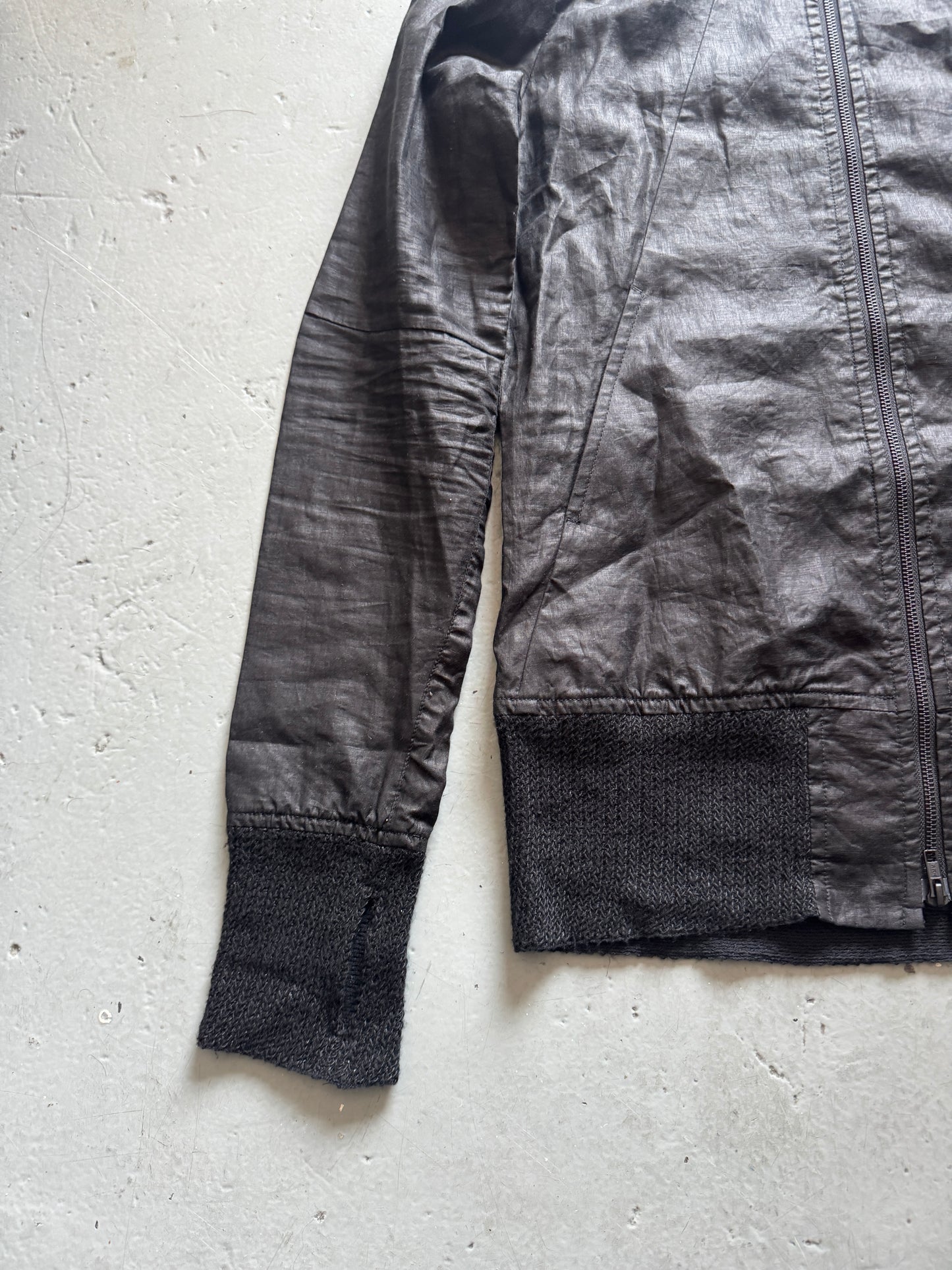 masahiko maruyama coated linen bomber jacket M