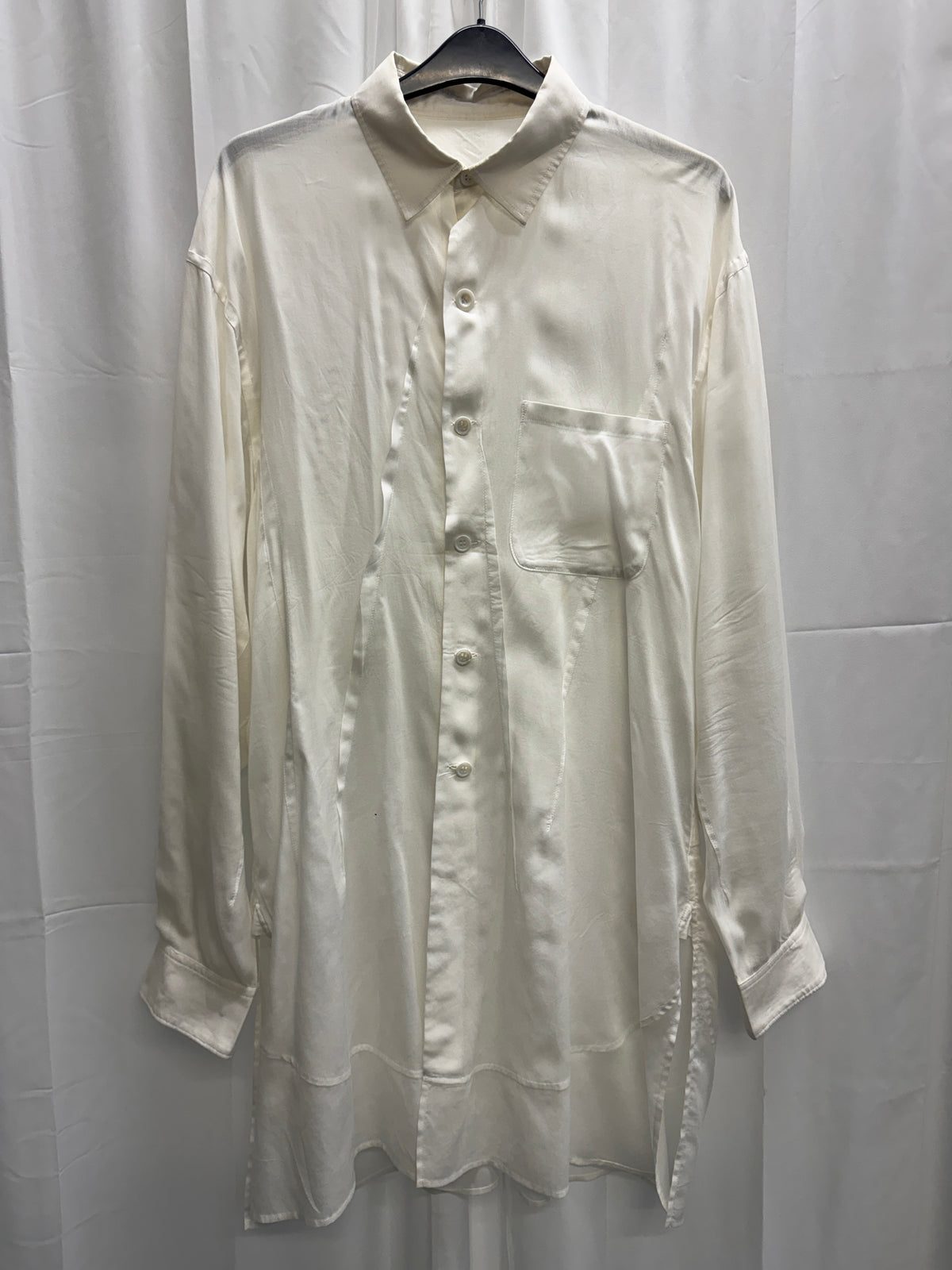 Yohji Yamamoto POUR HOMME SS22 Cellulose Random Tuck Shirt