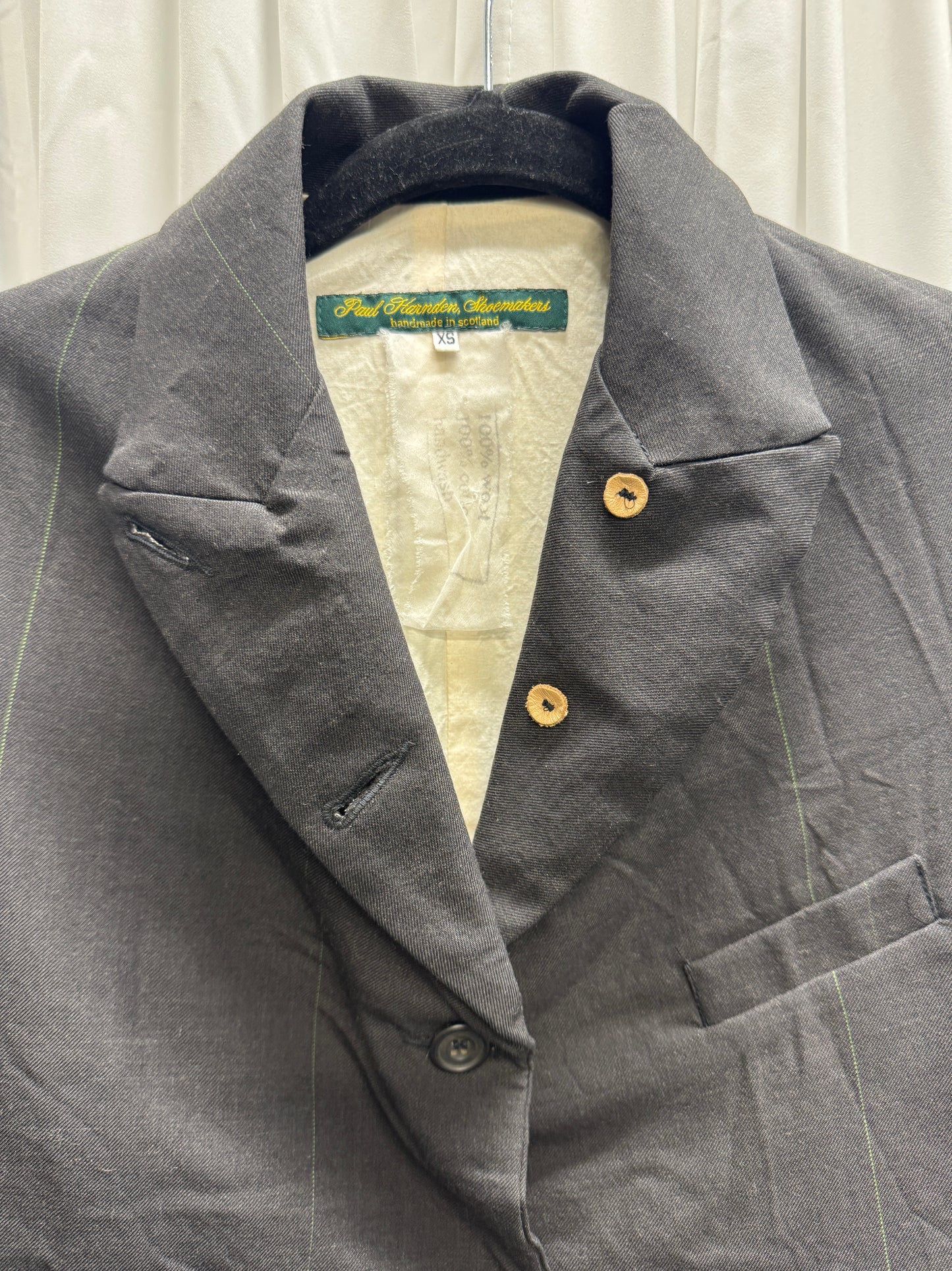 Paul Harnden Striped Wool Tailored Blazer