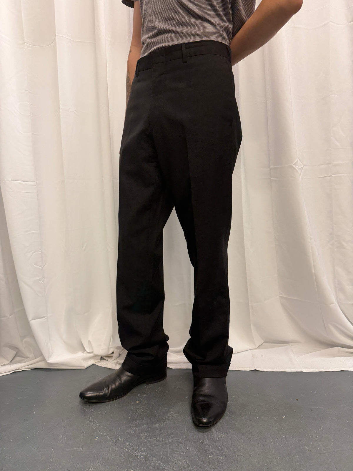 Dior Homme Hedi Slimane SS04 ‘Strip’ Structured Pleat Trouser