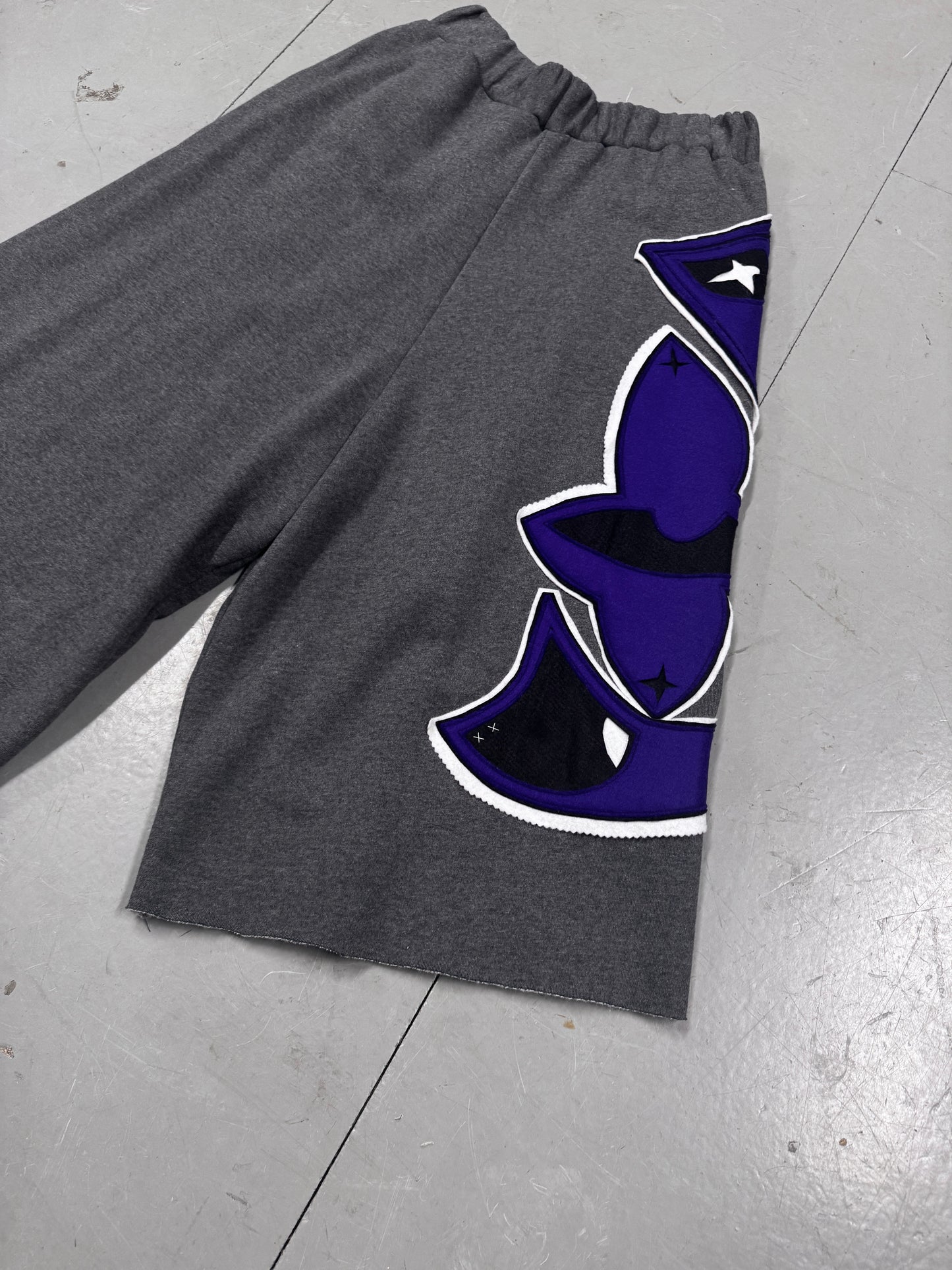 Sara Mikorey-Shpigler Patched Sweat Short