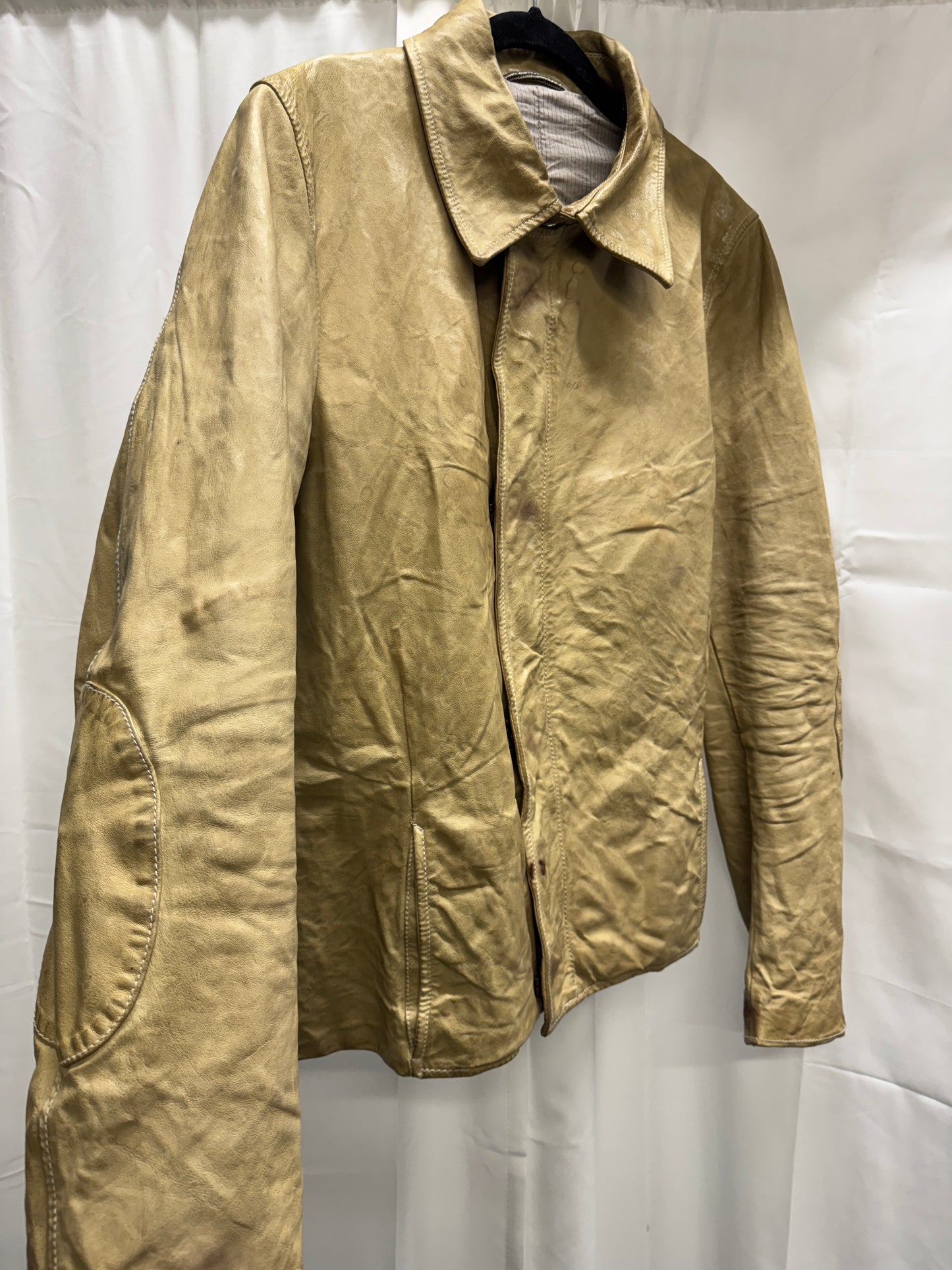 Carol Christian Poell S05 Dispossessed Patch Elbow Leather jacket