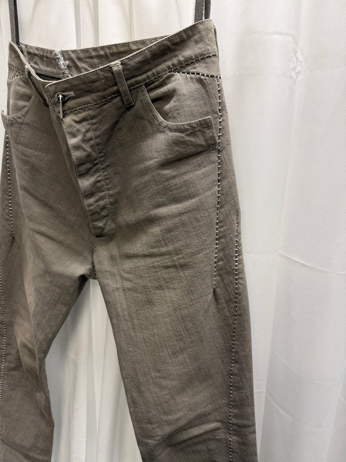 Carol Christian Poell 2010 Dead-End JM/2625 KIT-RTC/11 Grey Overlock Jeans