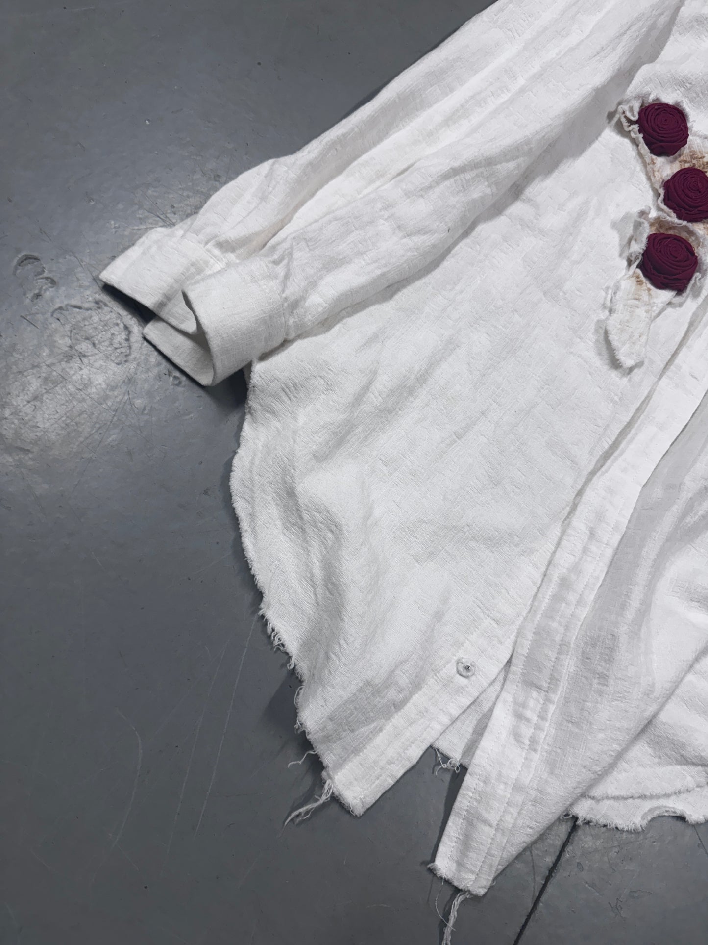 Ditto Catch Raw Linen Patched Shirt
