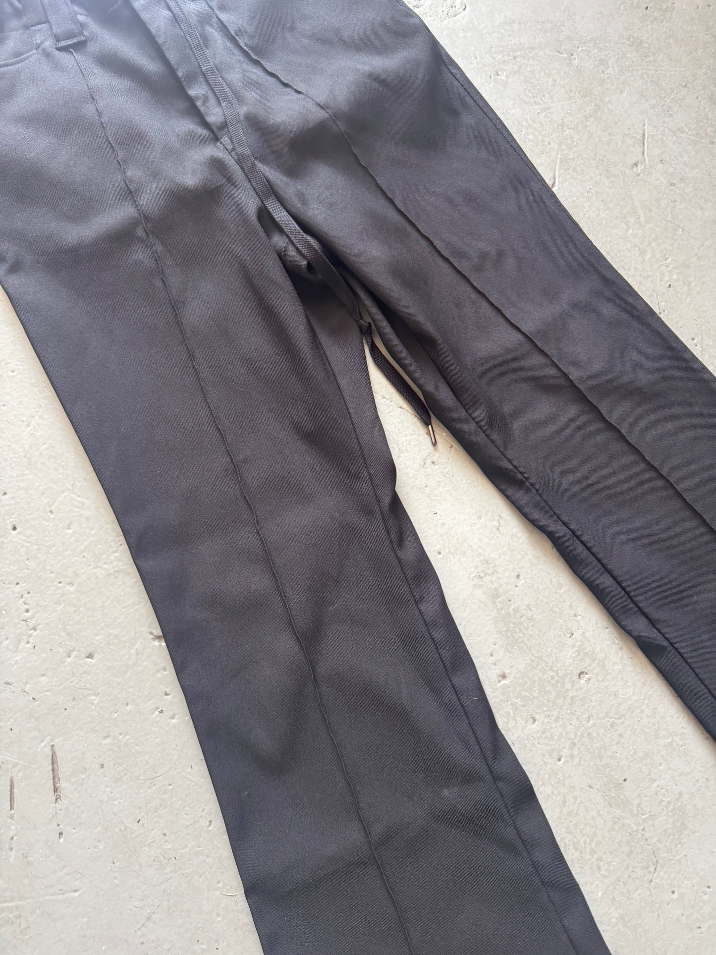 isamu katayama sewn pleat flare trouser