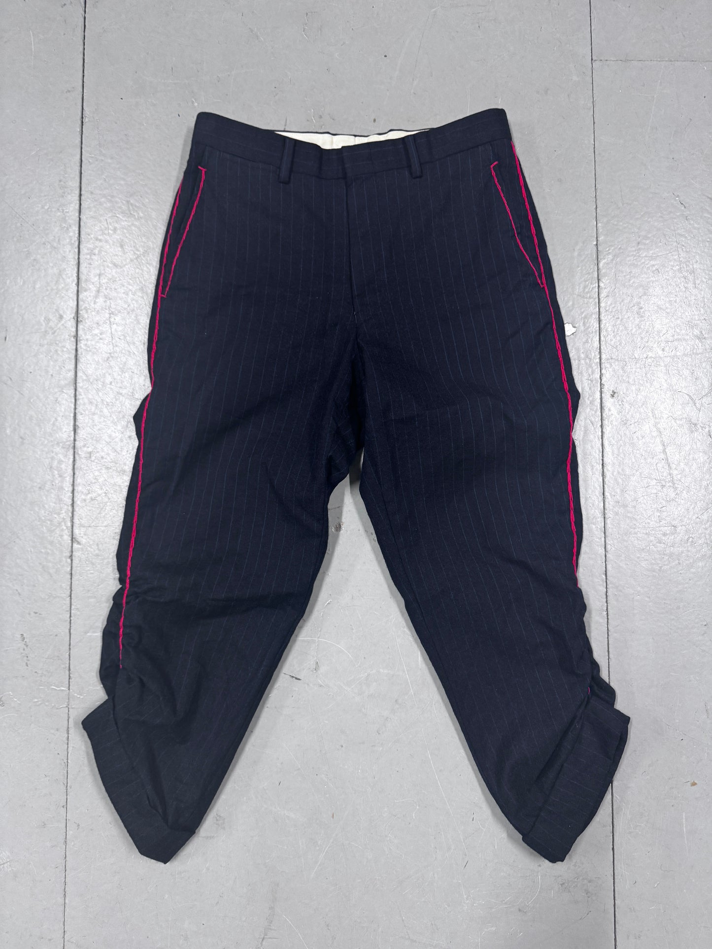 EZ Zegna Ruched Capri Pants