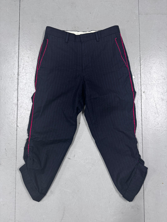 EZ Zegna Ruched Capri Pants