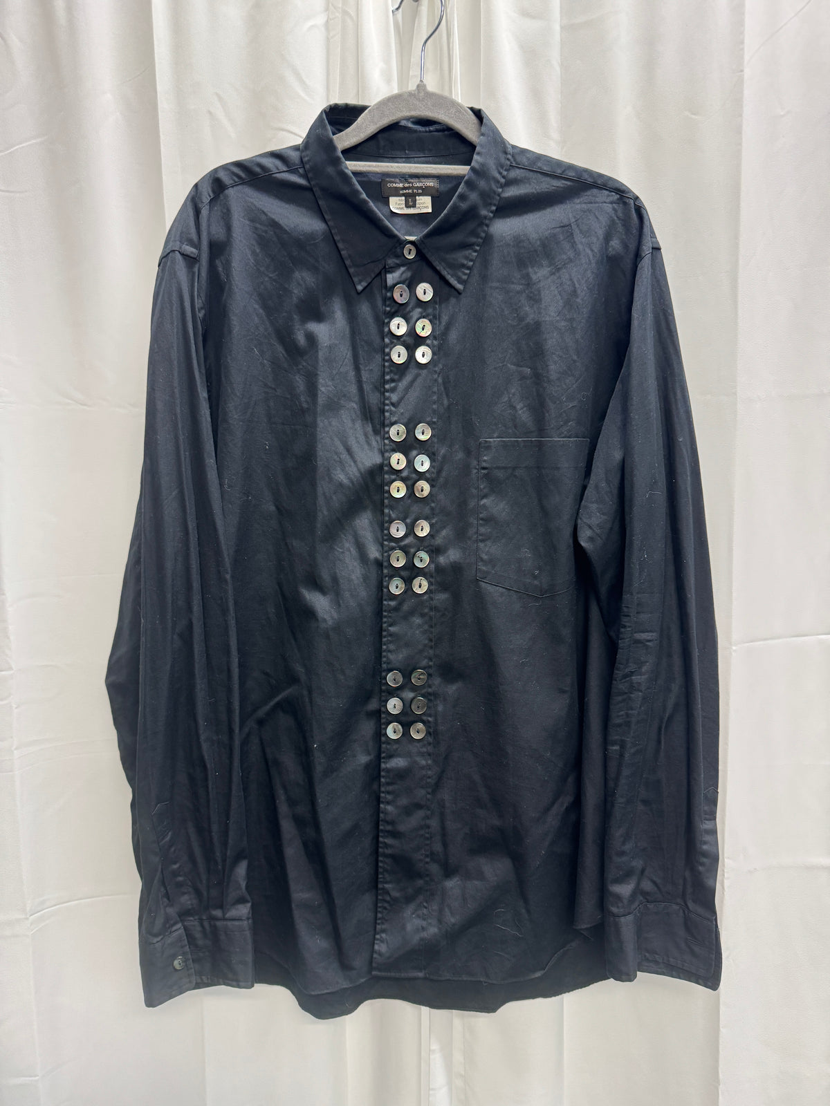 COMME des GARÇONS HOMME PLUS SS15 Army of Peace Multi-Button Shirt
