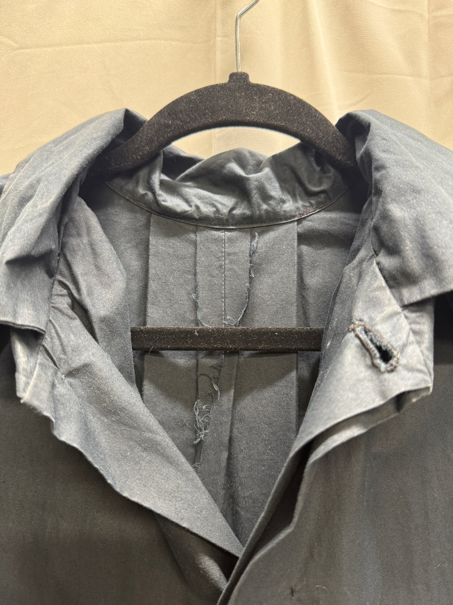 m.a+ waxed one piece hooded mac coat