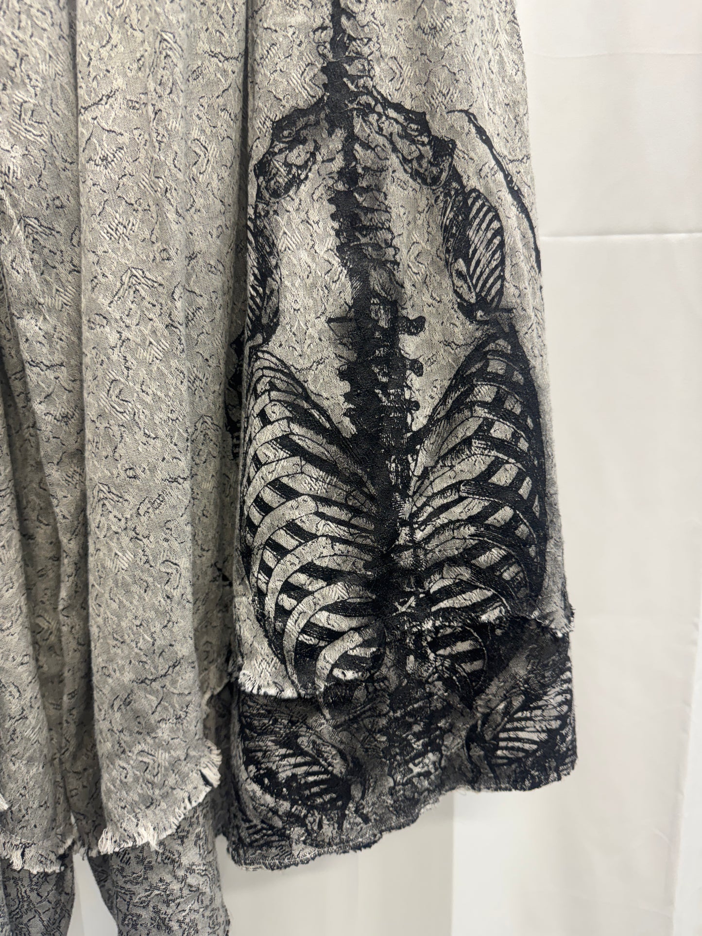TT Shohei Takamiya Leather + Cotton skeleton layered trousers