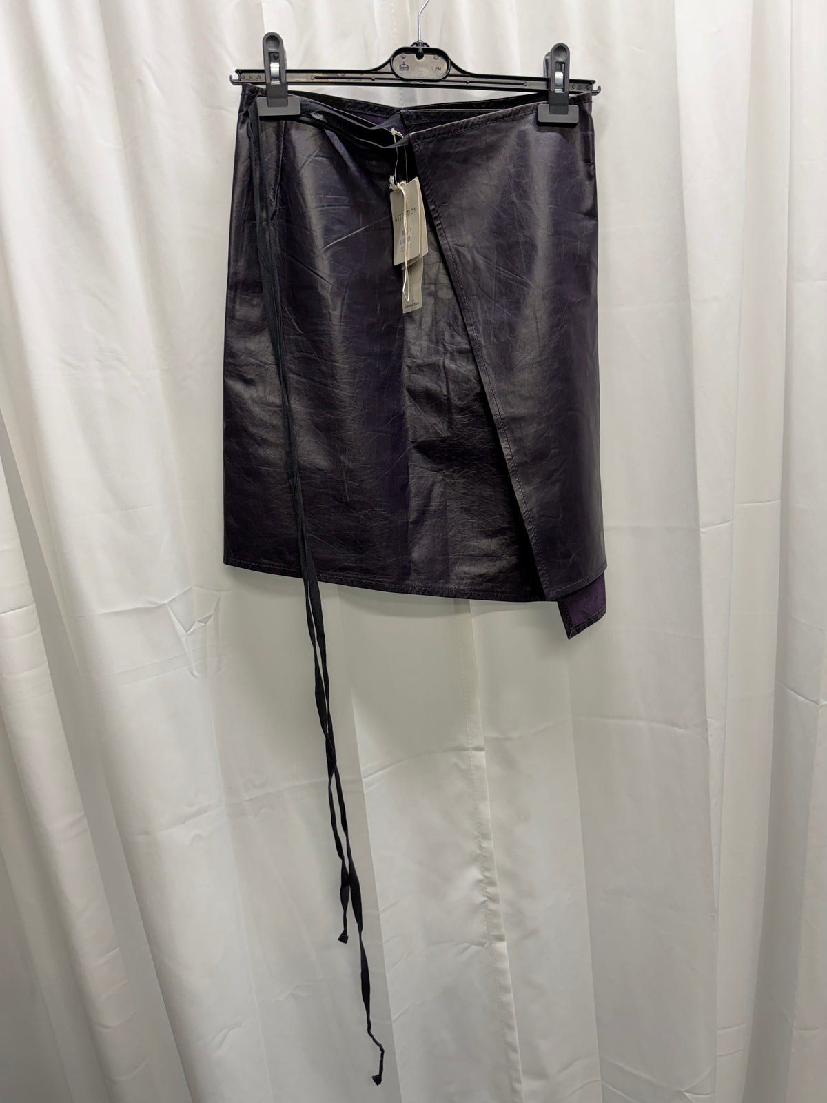 Ann Demeulemeester SS1999 Leather Wrap Skirt
