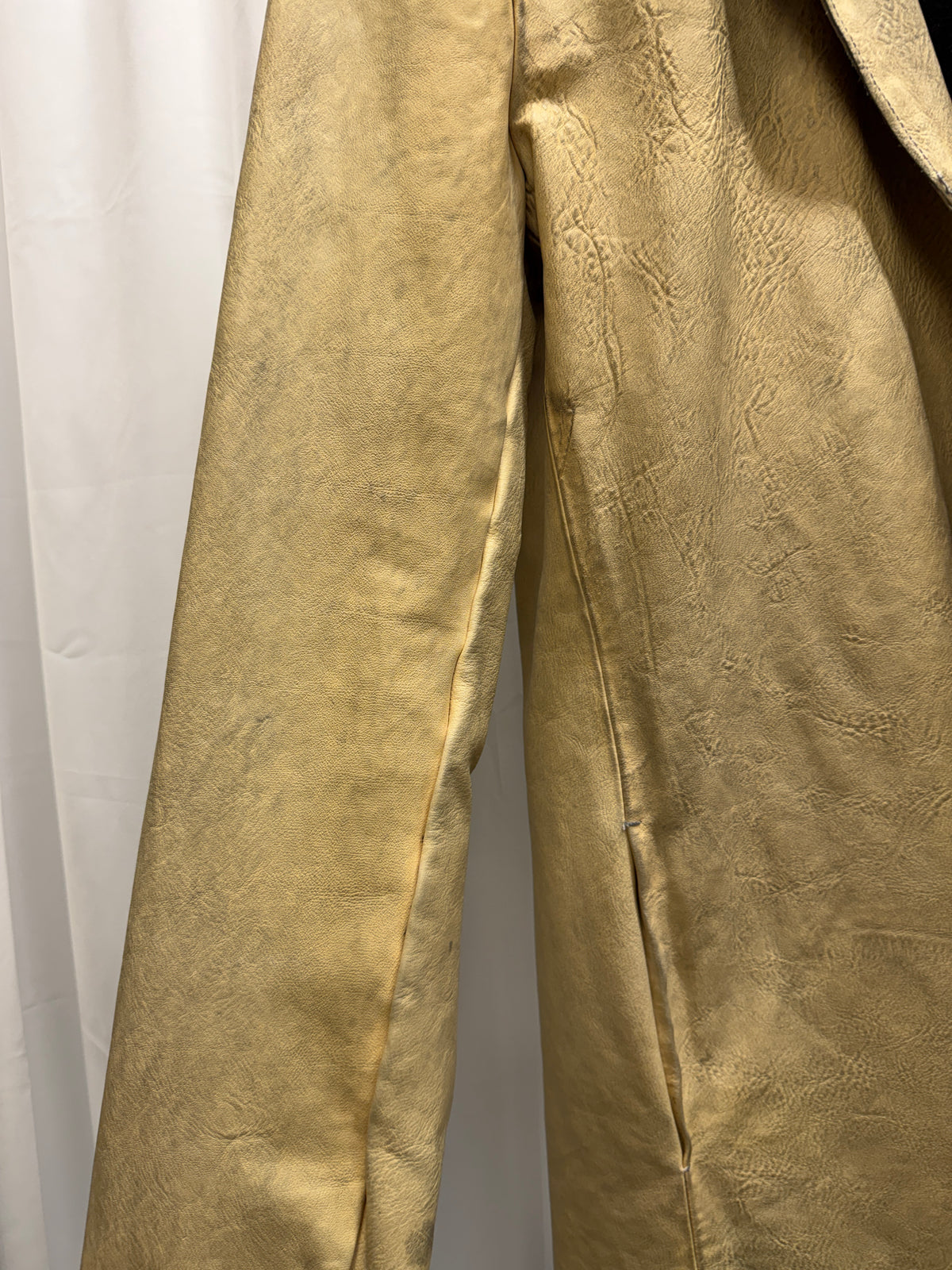 Carpe Diem 2005 Maurizio Altieri Textured Leather Crossover Jacket (L)