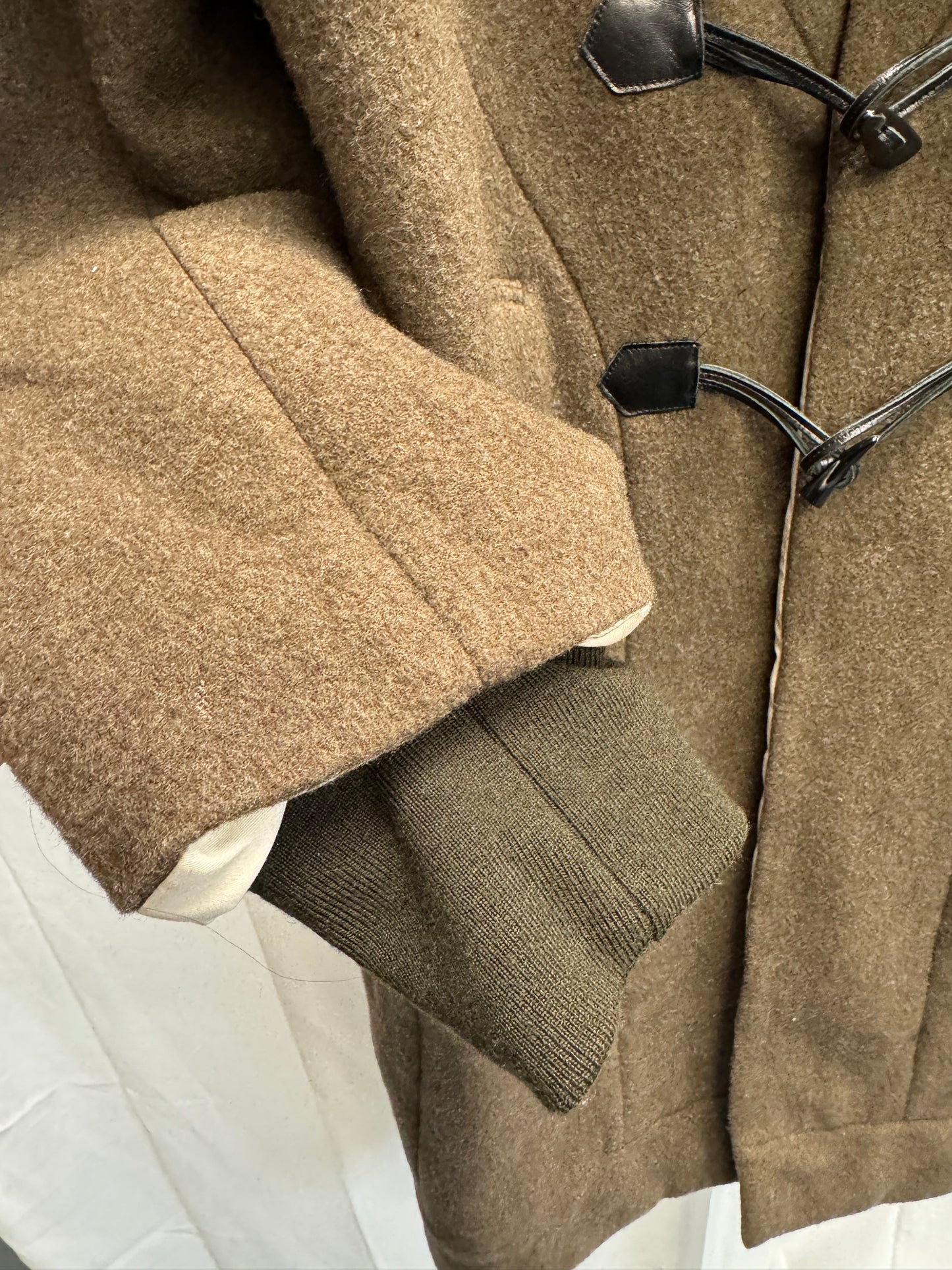 20471120 Extreme Double Layer Neck Knit Coat