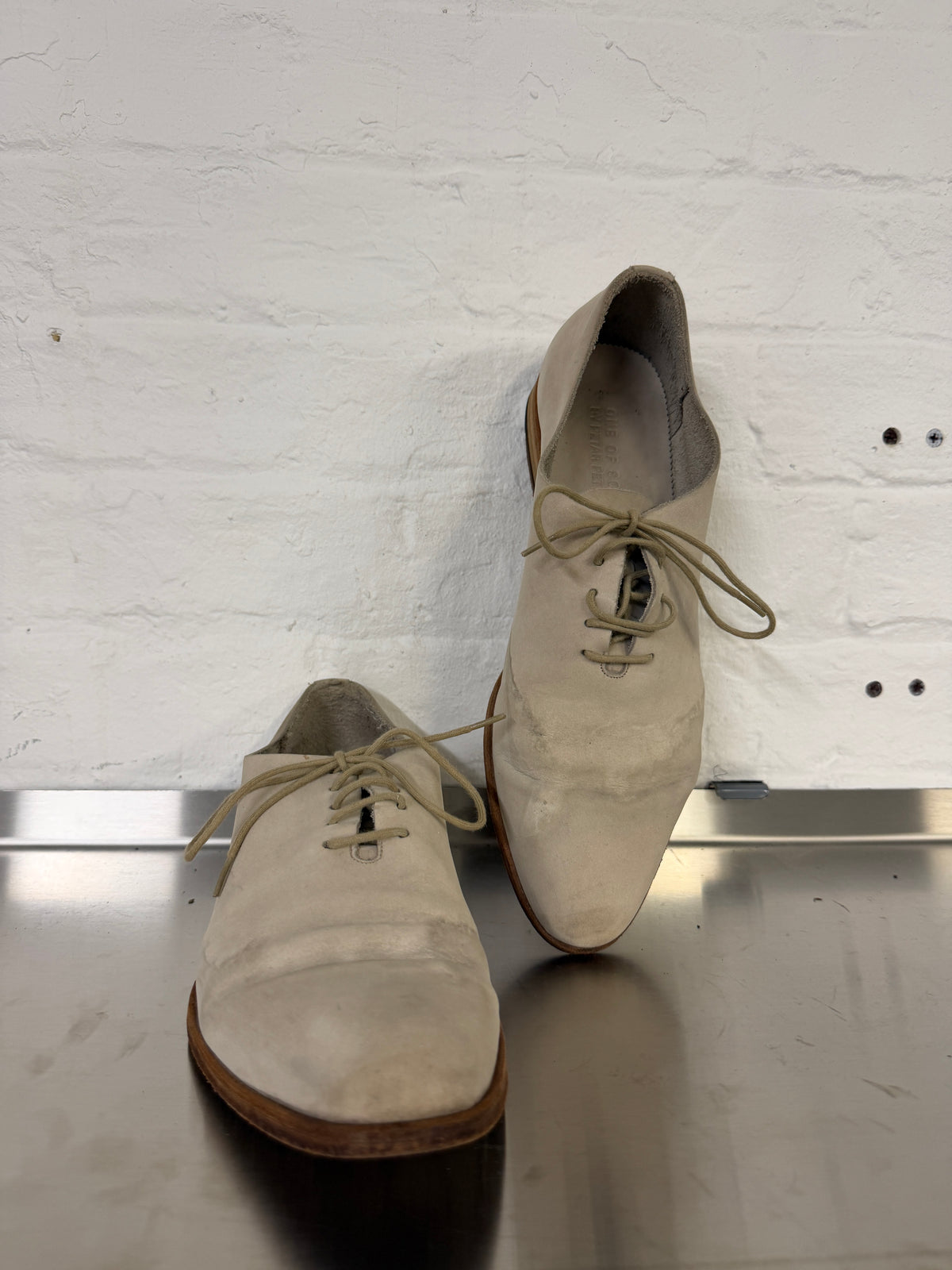 Petar Petrov Reverse Leather One-Piece Derbies