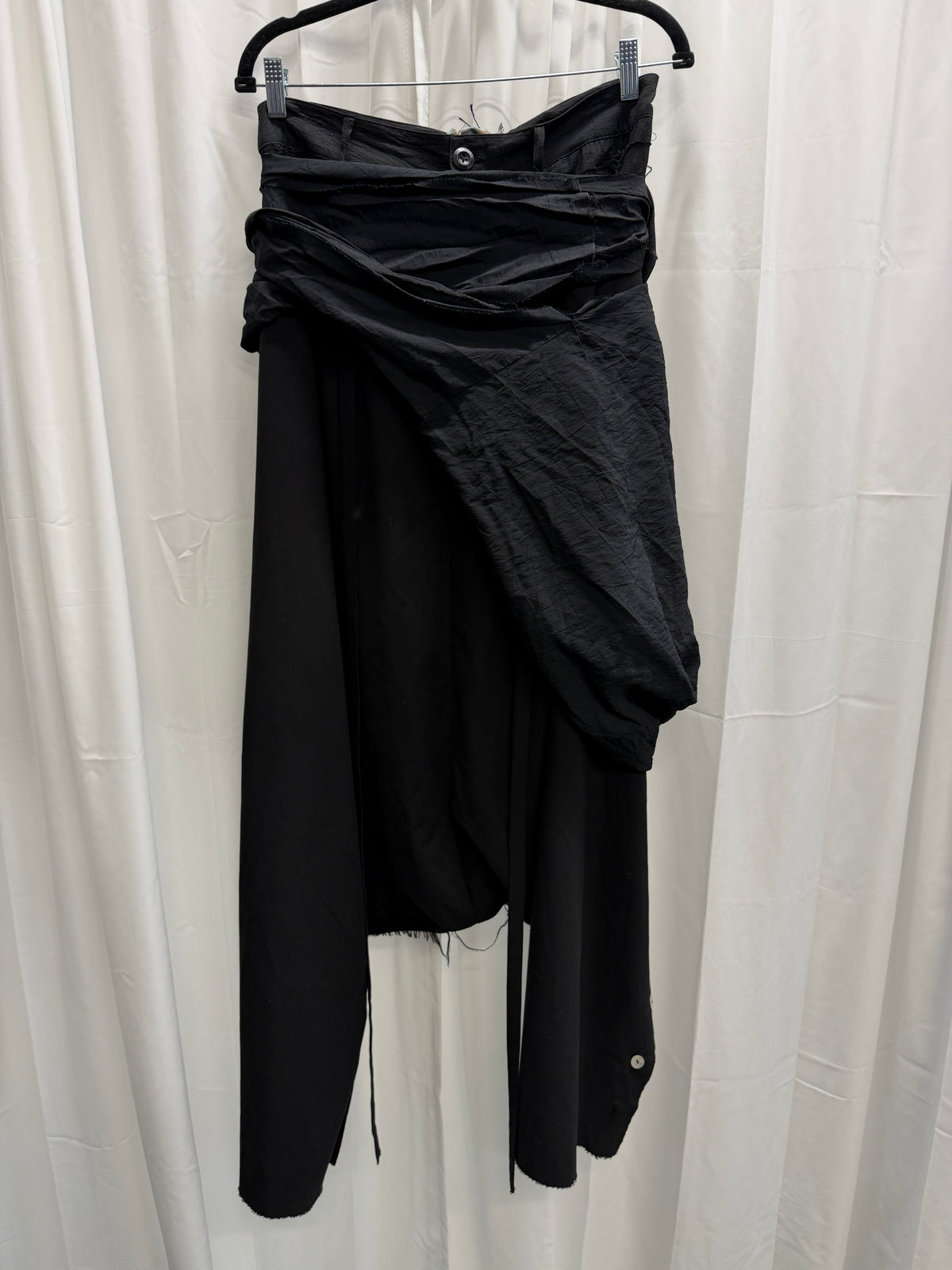 Aenrmous Convertible Deconstructed Trousers / Skirt with Detachable Wrap Layer (S)