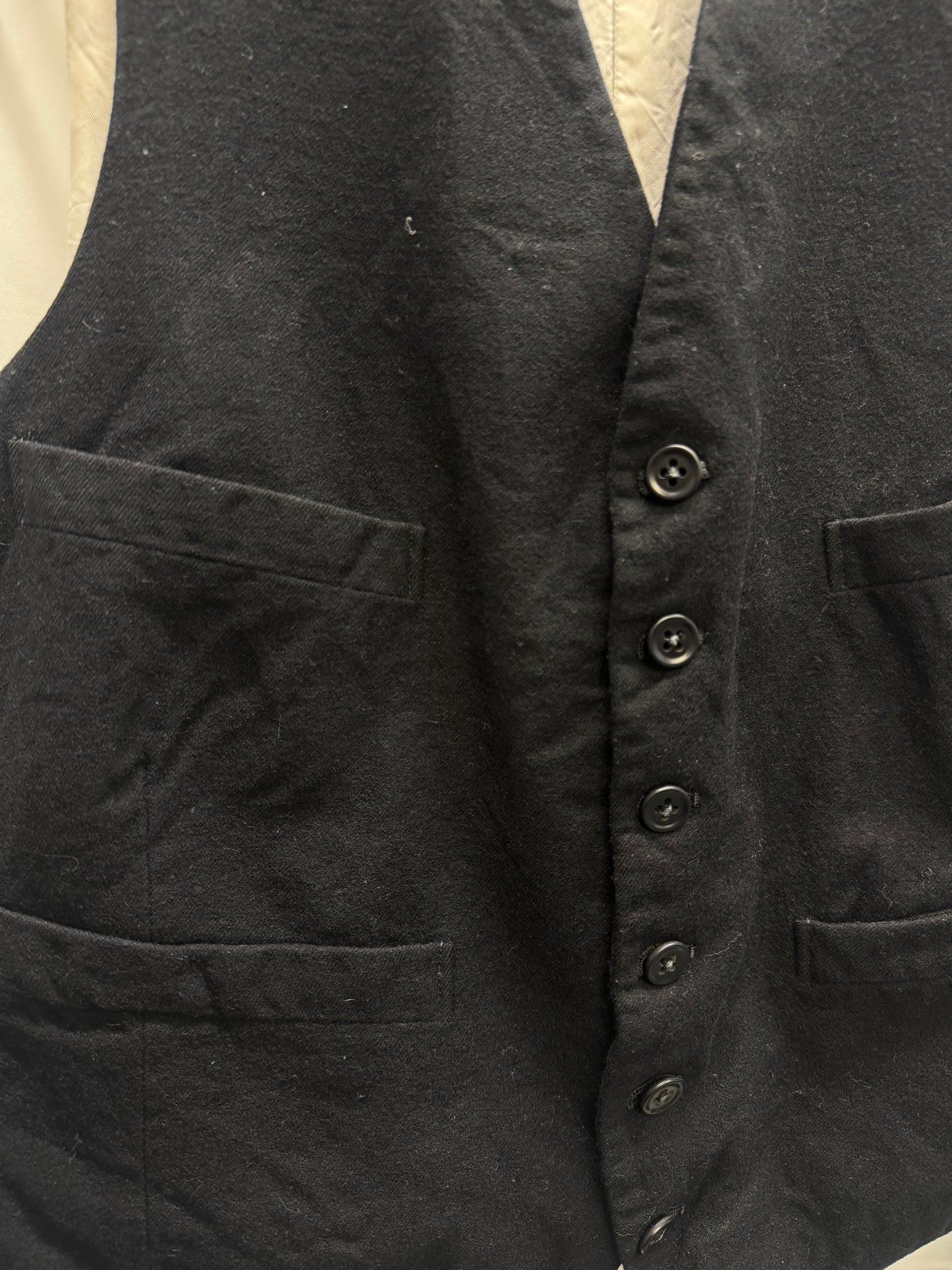 Antique wool waistcoat, c. 1890–1910