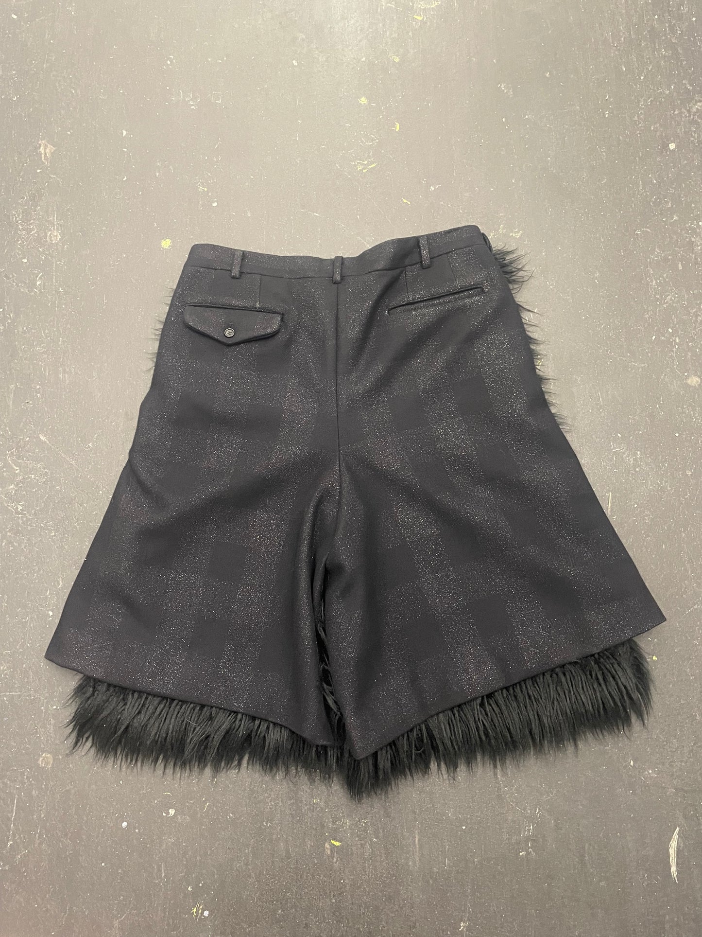 Comme Des Garcons Homme Plus 2023 Fur Layer Shorts