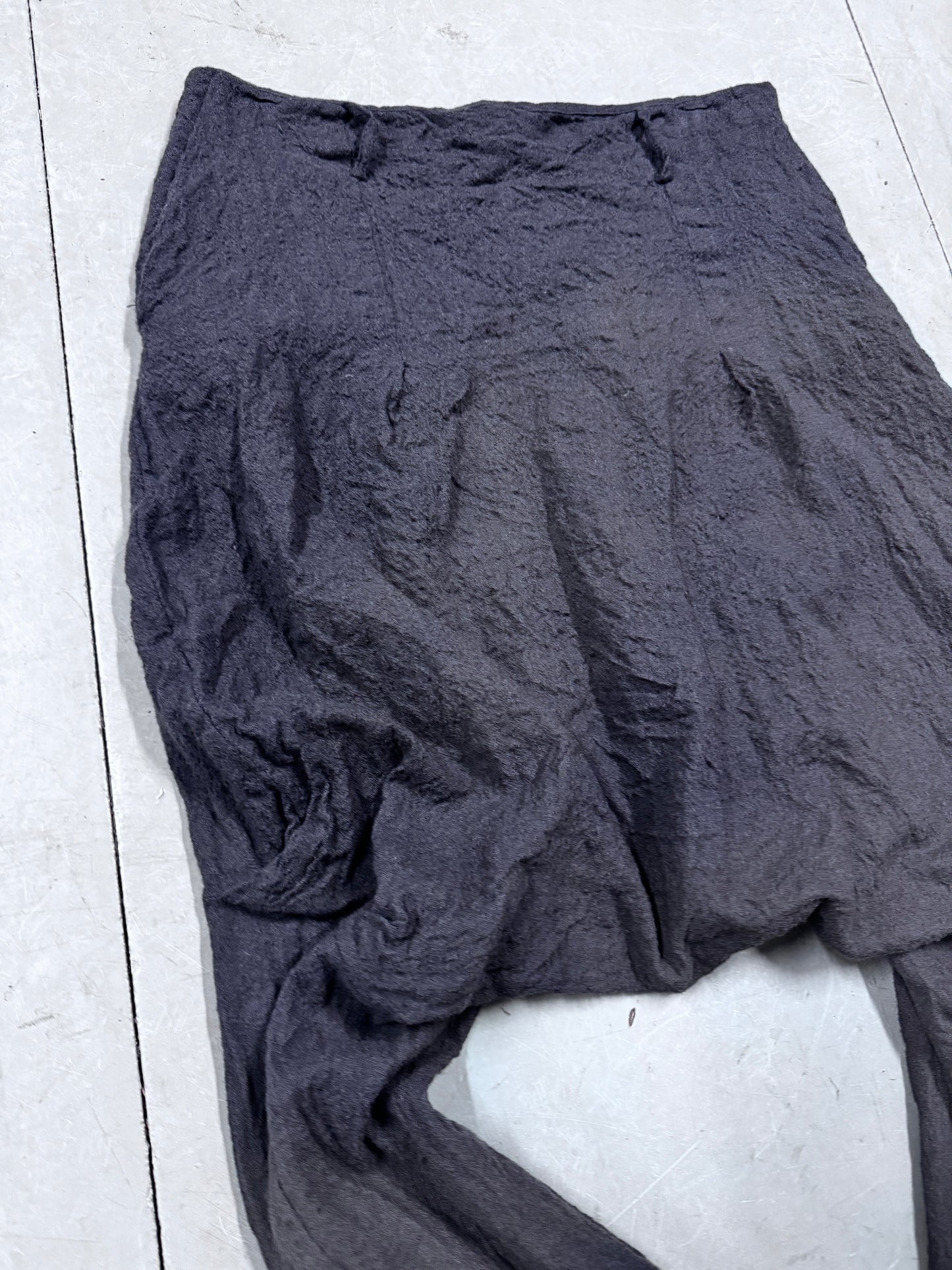 Masnada Wool Drop Bubble Waist Pant
