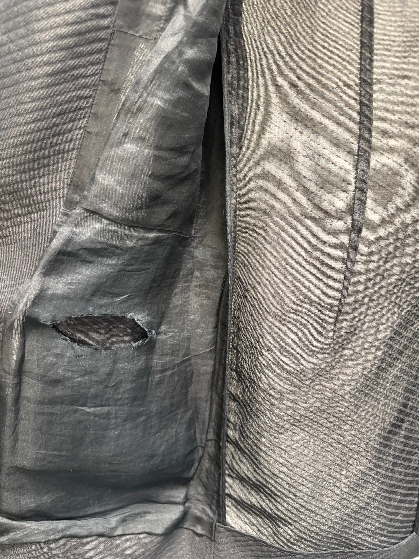 Rick Owens SS18 Dirt Semi Sheer Cargo Blazer