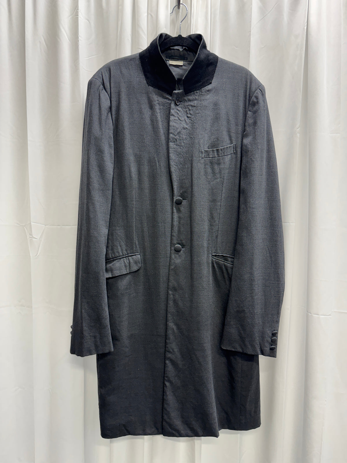 Comme des Garçons Homme Plus SS08 “Super Imposition” Long Asymmetric Tailored Coat