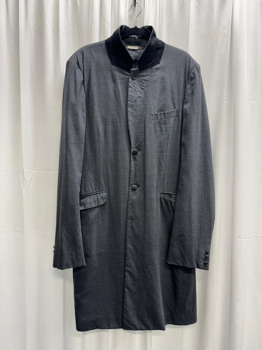 Comme des Garçons Homme Plus SS08 “Super Imposition” Long Asymmetric Tailored Coat