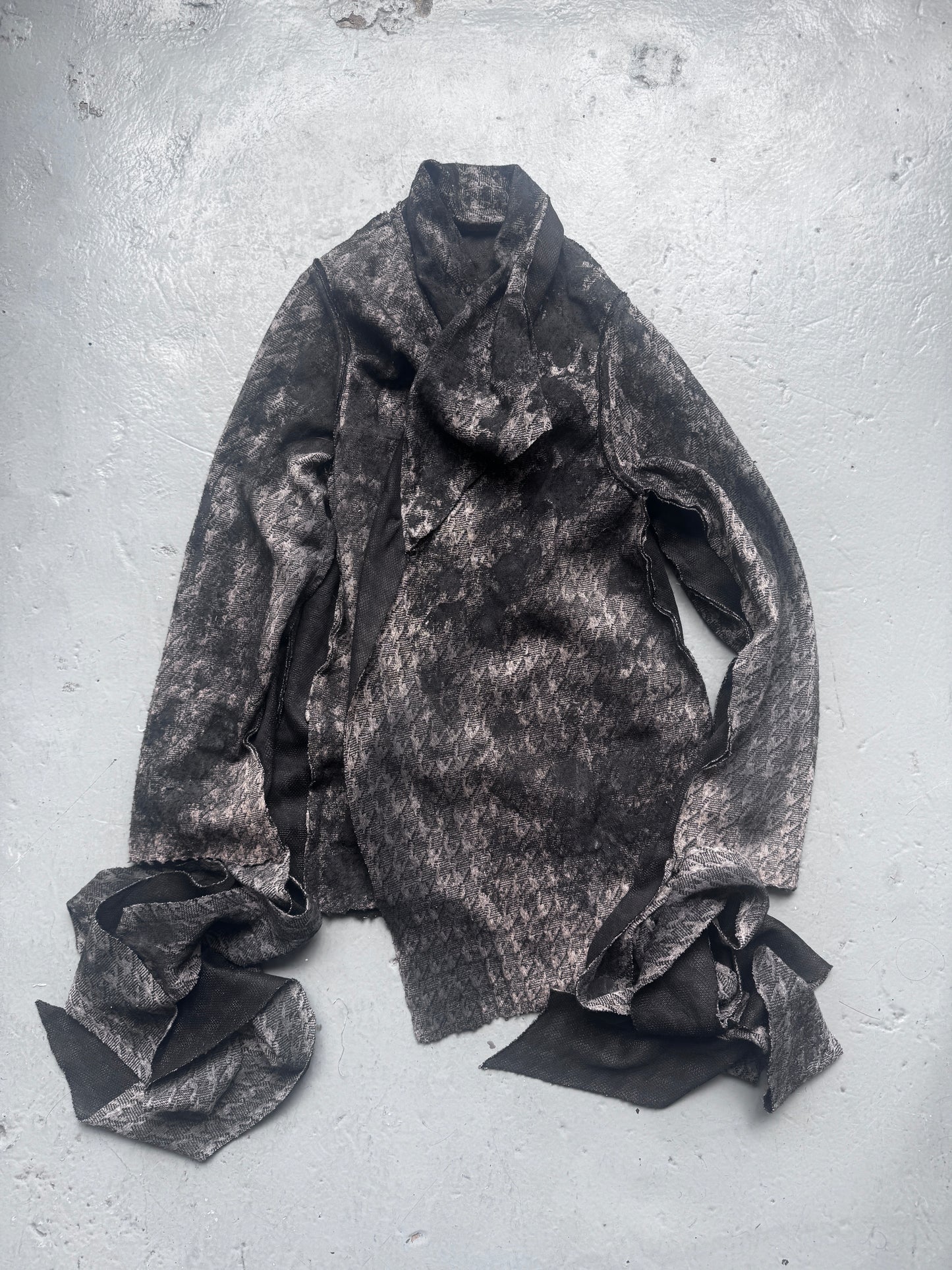 kai ghattaura wrap sleeve jacket
