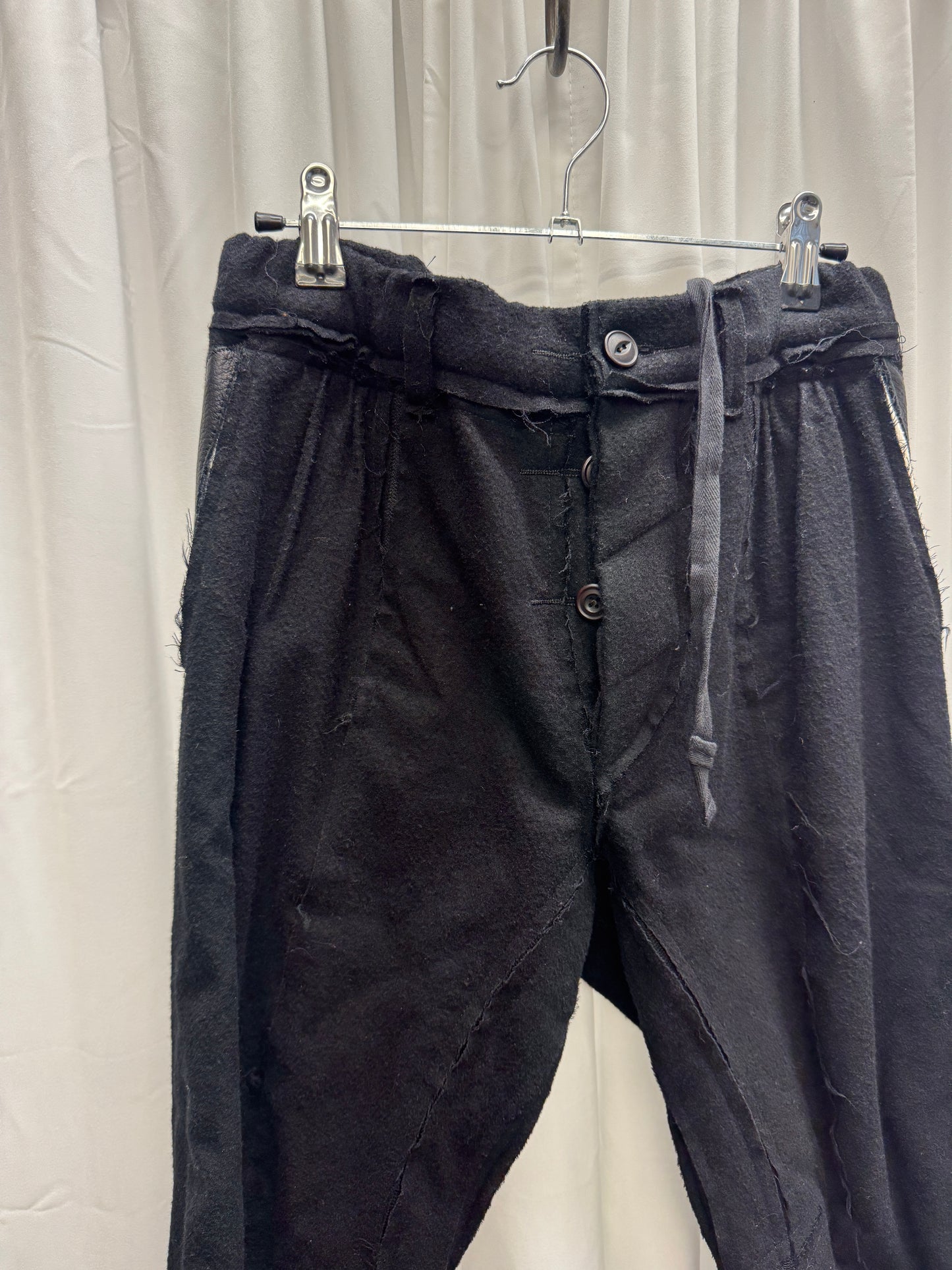 Takahiro Miyashita The Soloist AW15 Wool + Leather Articulated 3D Twist Trouser