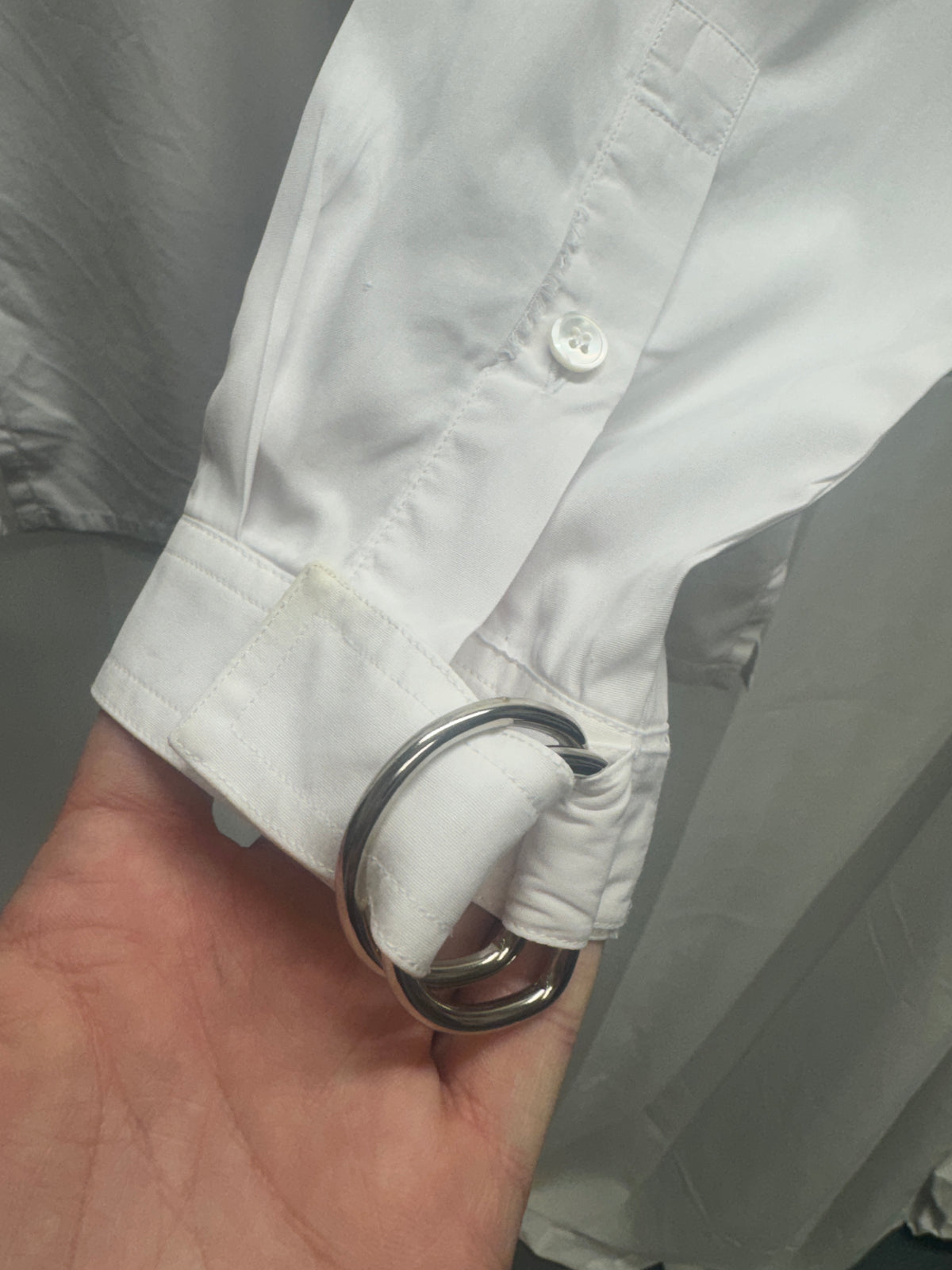 Kris Van Assche SS09 Metal Ring-Cuff Shirt