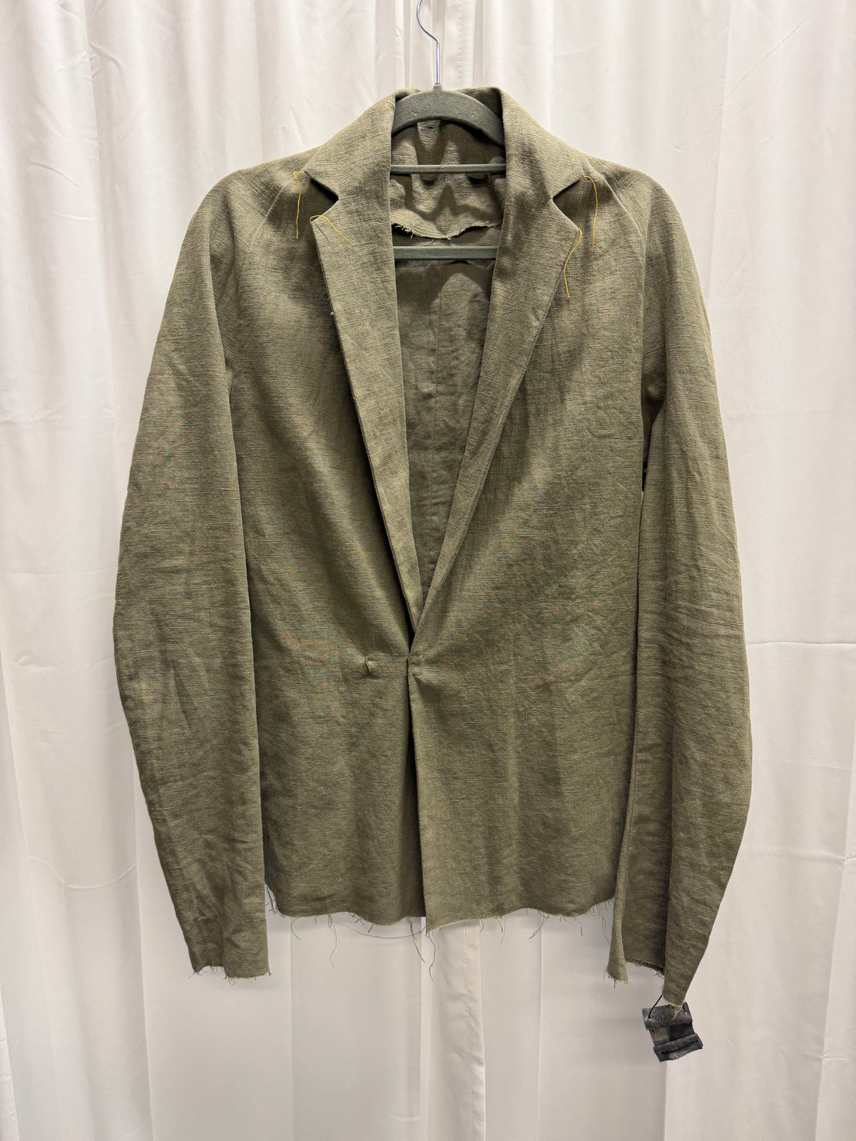 m.a+ Ramie One-Piece Cross-Clasp Blazer (L)