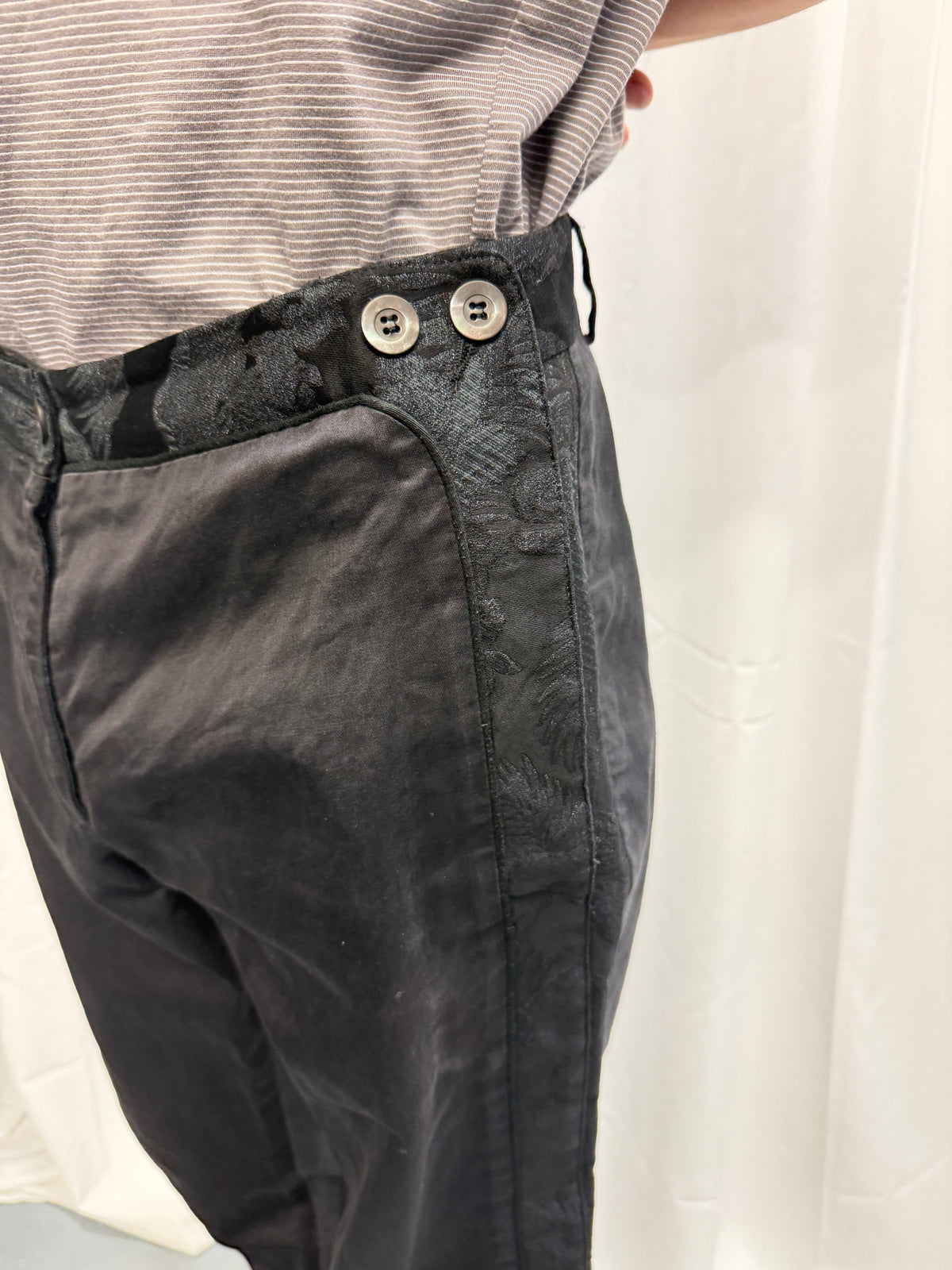 dries van noten side zip sailor trouser