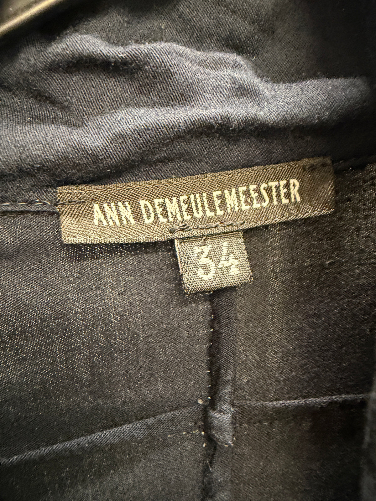 Ann Demeulemeester c. 2000 Double Layer Fencing Buttoned Lightweight Jacket