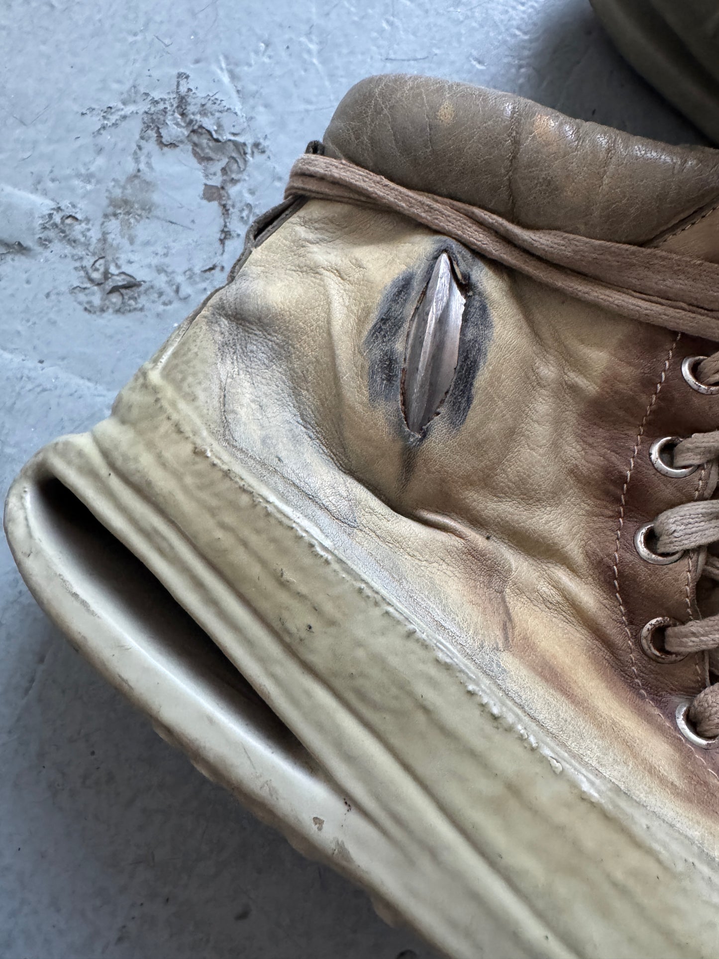 carol christian poell u sole kangaroo prosthetic drip sneaker