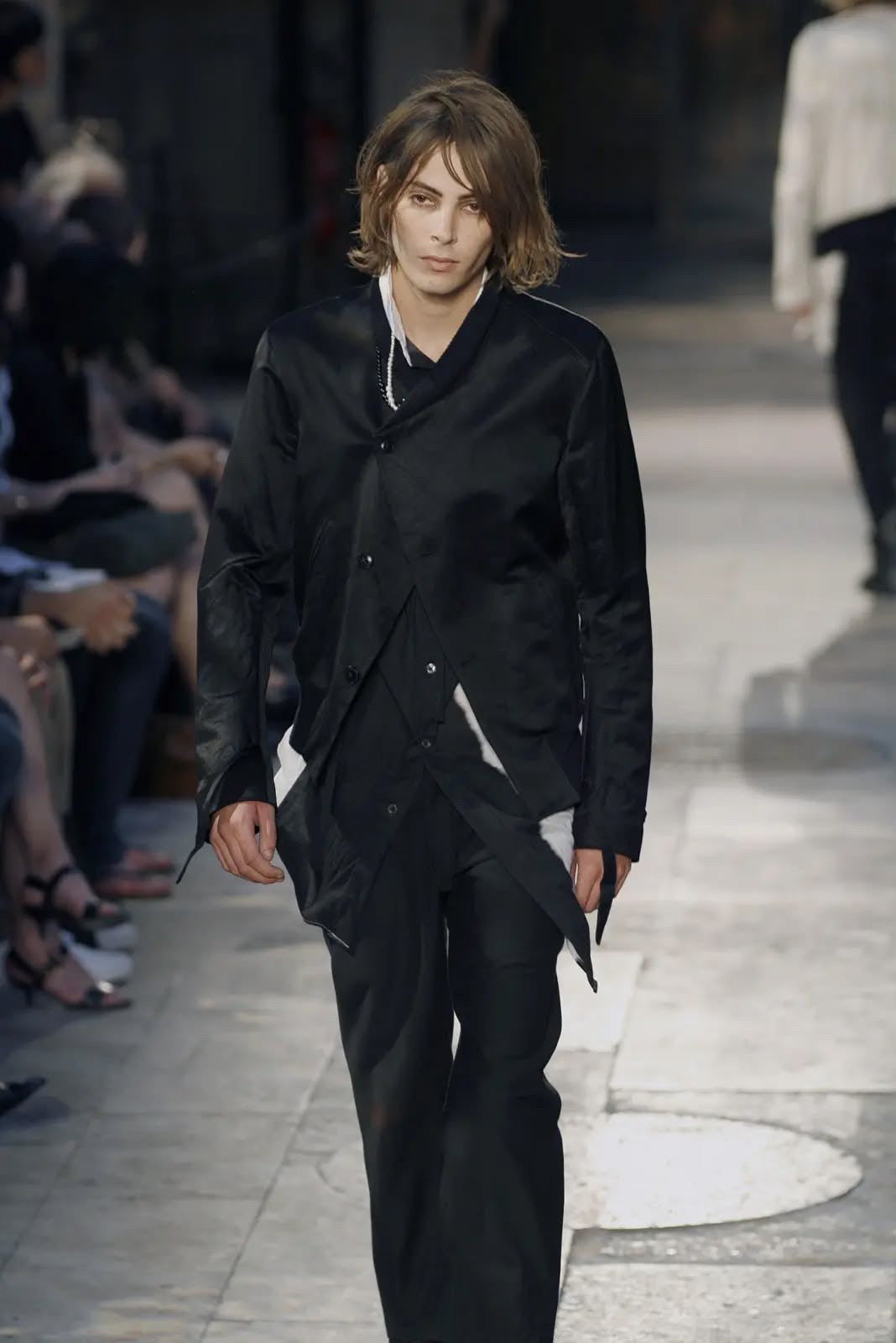 Ann Demeulemeester SS07 Runway Asymmetric Leather Bomber