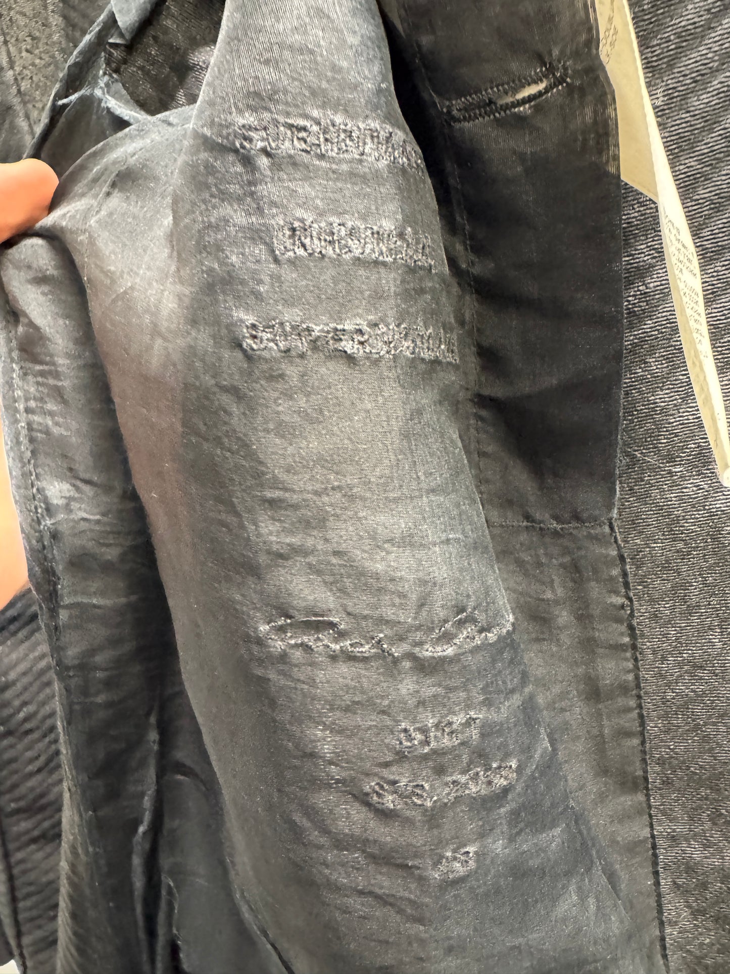 Rick Owens SS18 Dirt Semi Sheer Cargo Blazer
