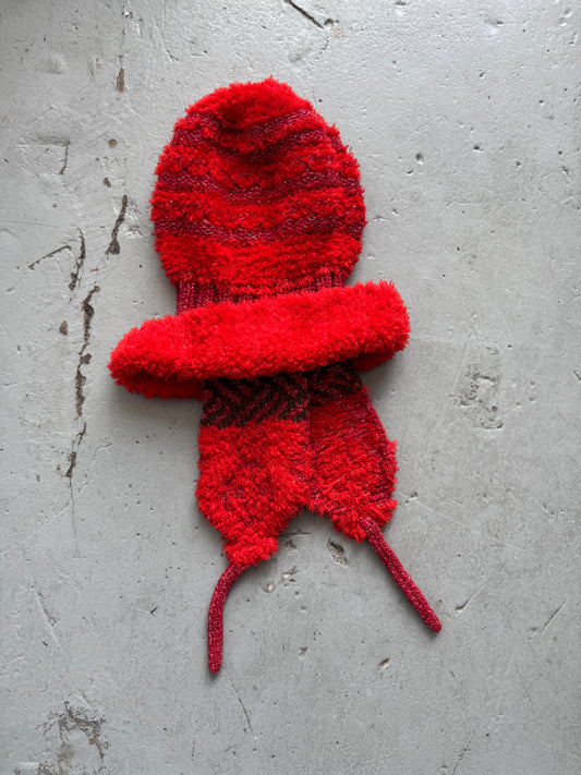 nozomi ishiguro oversized wool ear flap beanie hat