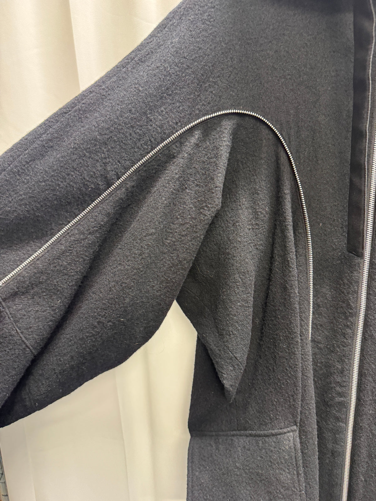 Limi Feu Sculptural Double-Zip Hooded Coat