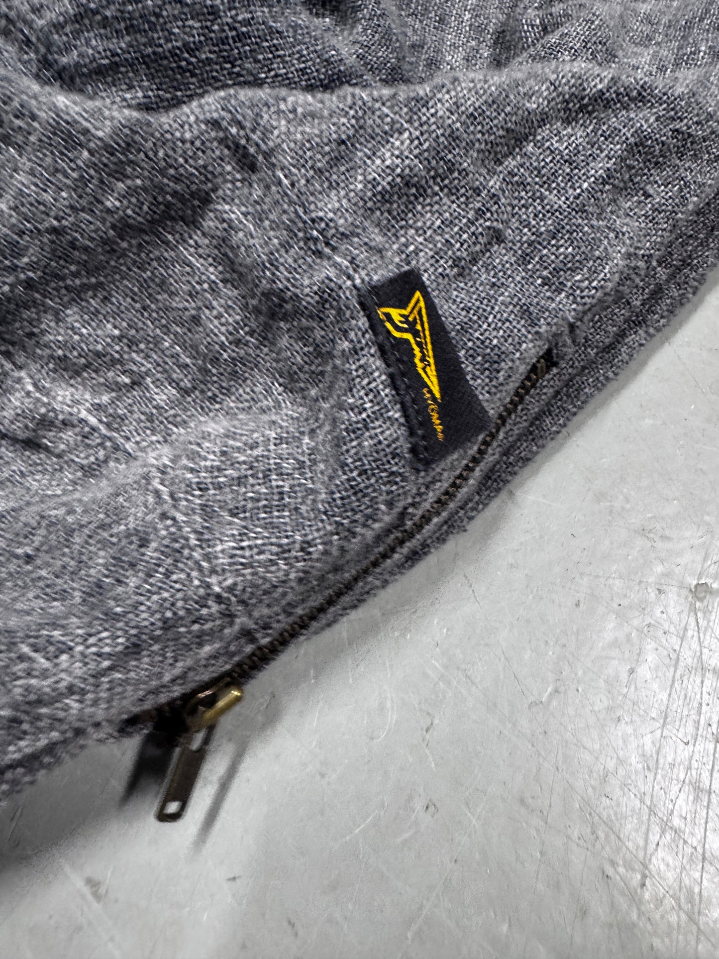 20471120 Hyoma Gussetted Leather / Denim Capri