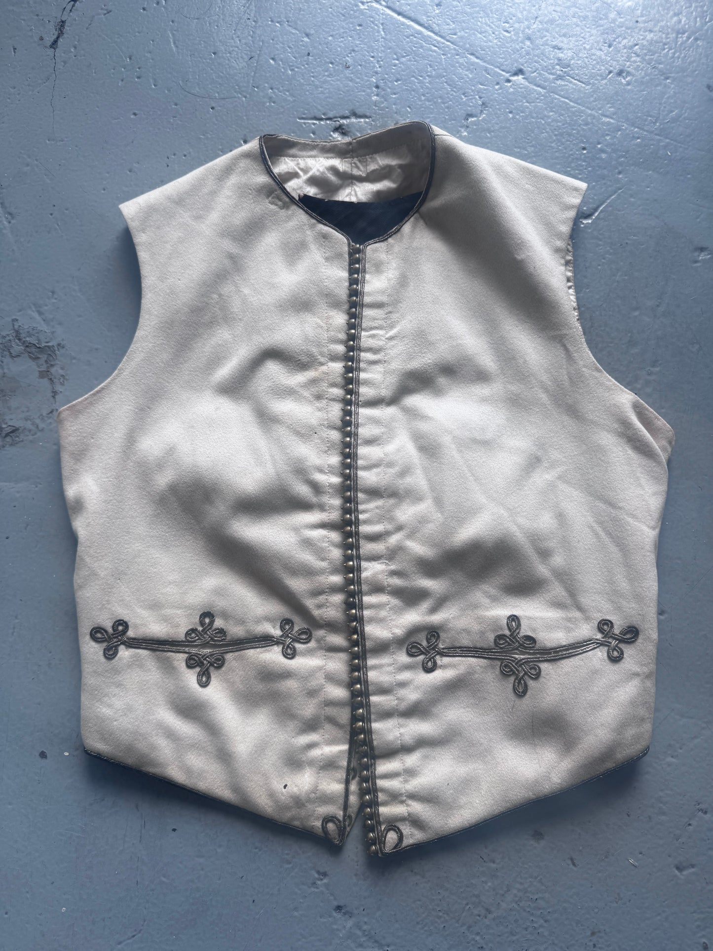 antique stud centred admiral waistcoat