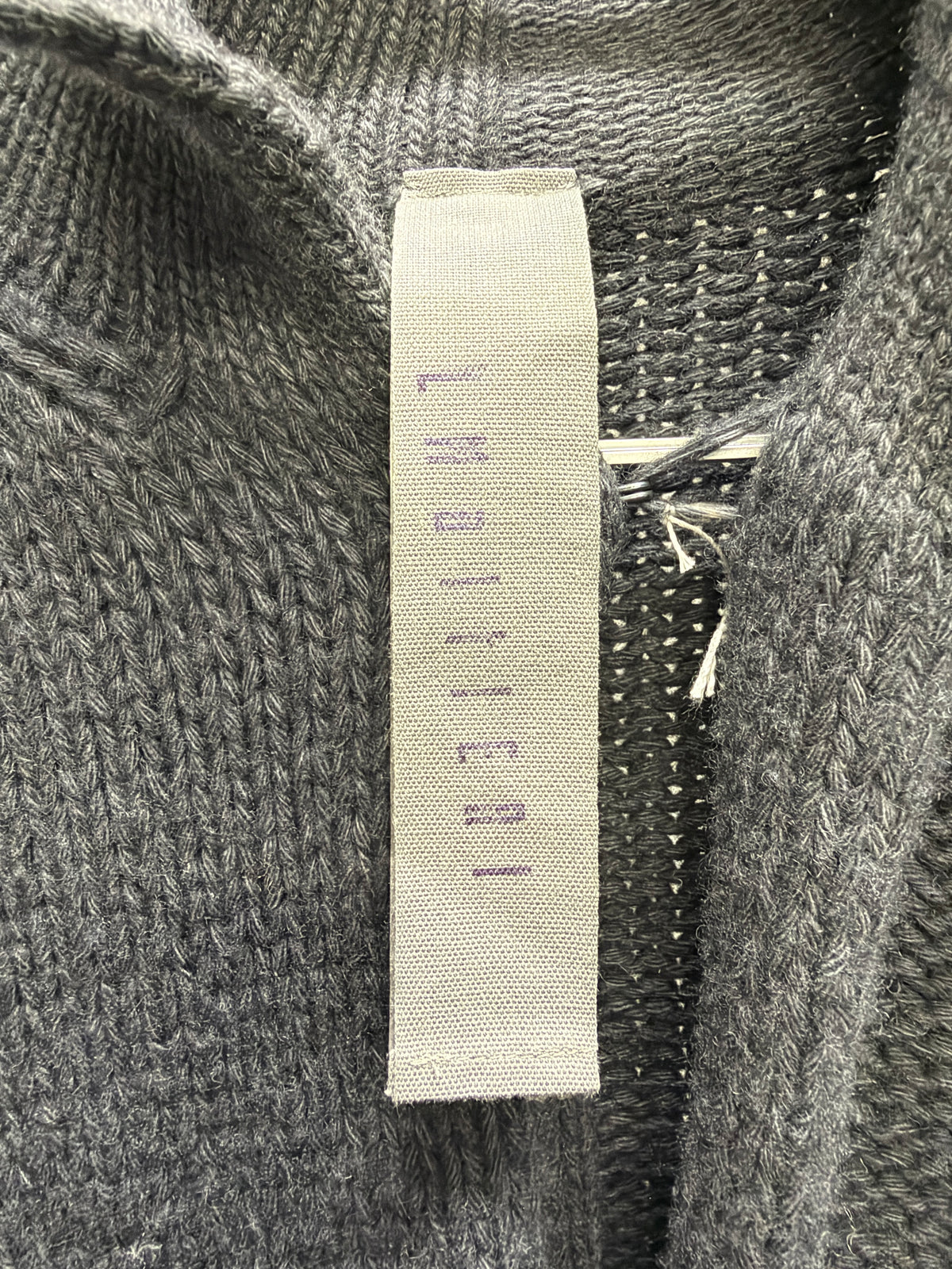 LM Altieri (Carpe Diem) 2003 Heavy Lambswool Clasped Knit Jacket (L)