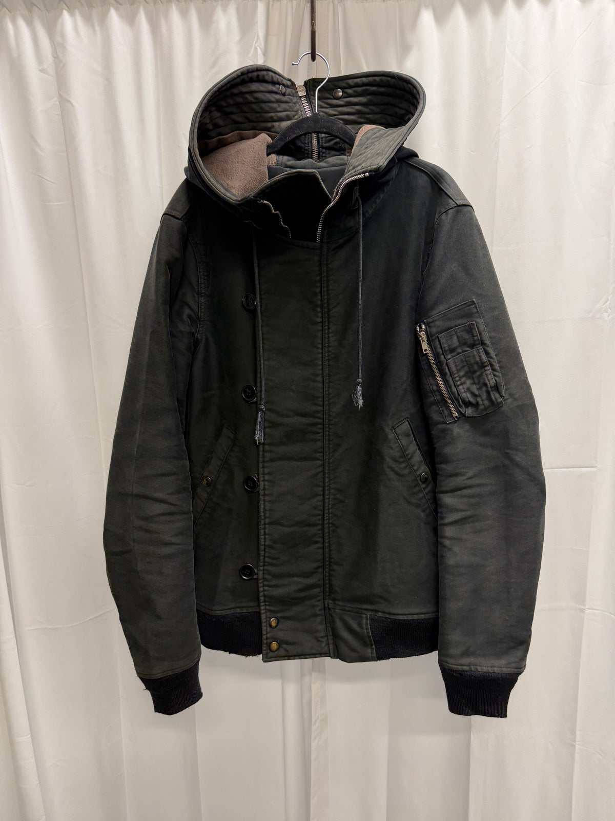 Rick Owens AW07 Exploder Distressed Parka (M)