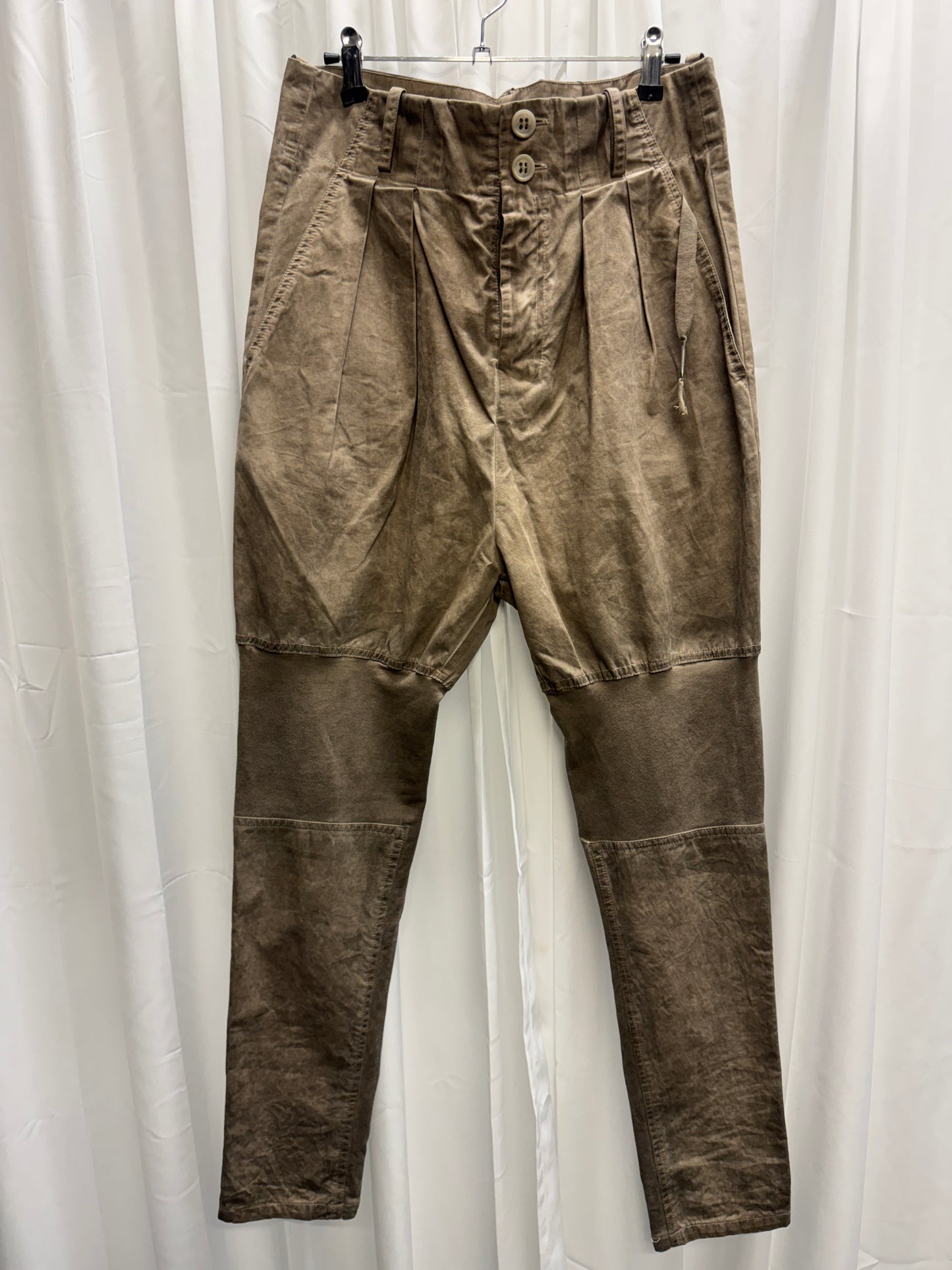 Damir Doma c.2010 Object Dye Knit Insert Pleated Jodhpur Trouser